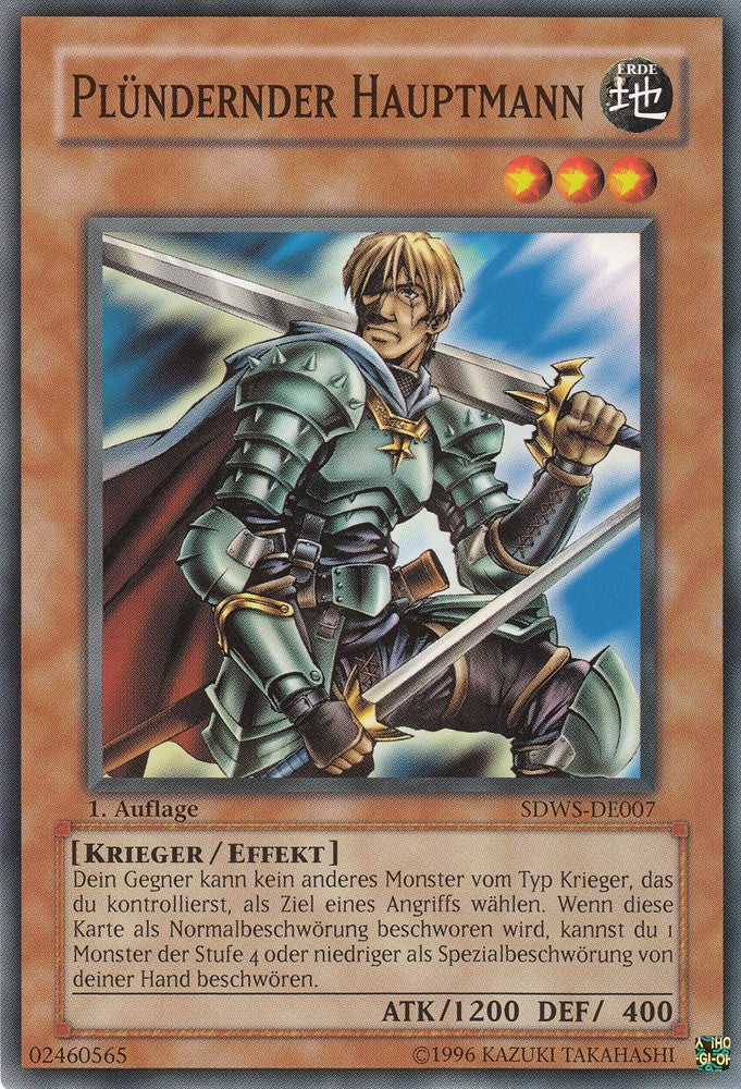 Plündernder Hauptmann - SDWS-DE007 - Common - Deutsch - 1. Auflage - Structure Deck: Warrior's Strike - Yugioh