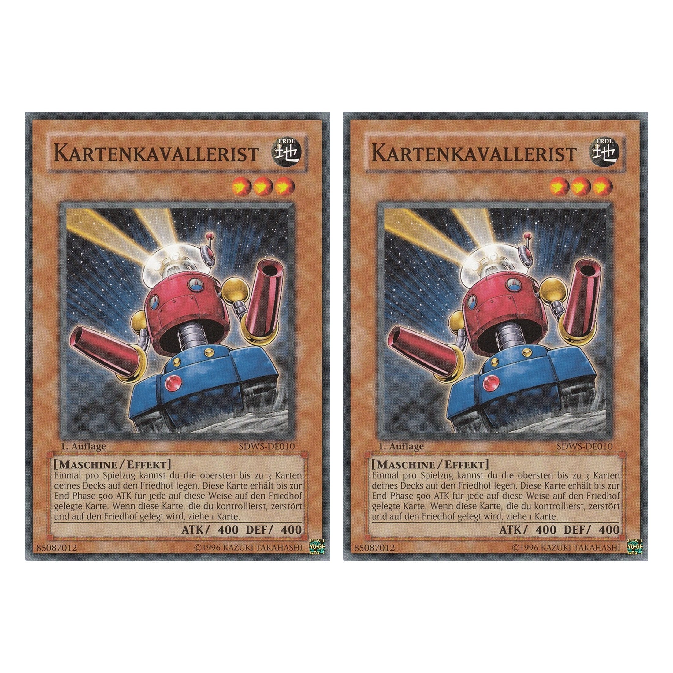Kartenkavallerist - SDWS-DE010 - Common - Deutsch - 1. Auflage - Structure Deck: Warrior's Strike - Duo Set (2 Stück) - Yugioh
