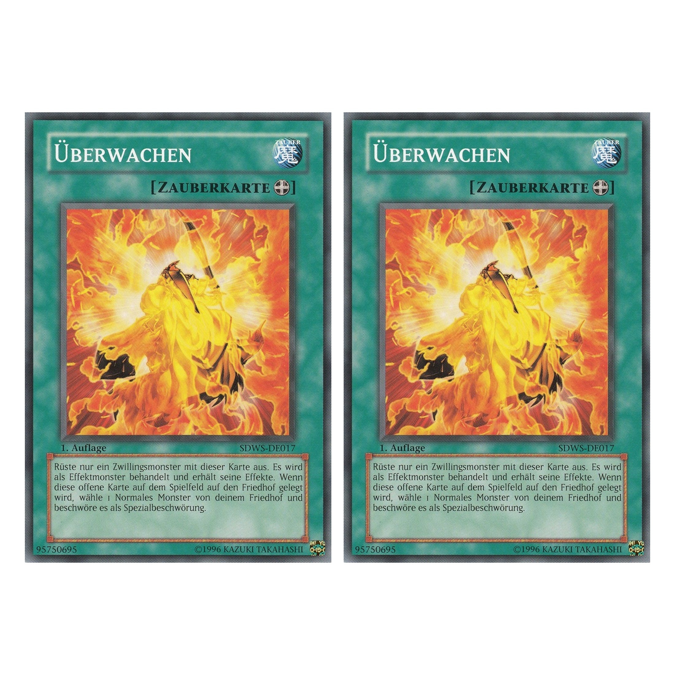 Überwachen - SDWS-DE017 - Common - Deutsch - 1. Auflage - Structure Deck: Warrior's Strike - Duo Set (2 Stück) - Yugioh