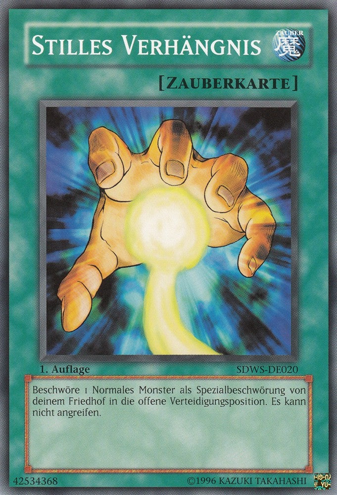 Stilles Verhängnis - SDWS-DE020 - Common - Deutsch - 1. Auflage - Structure Deck: Warrior's Strike - Yugioh
