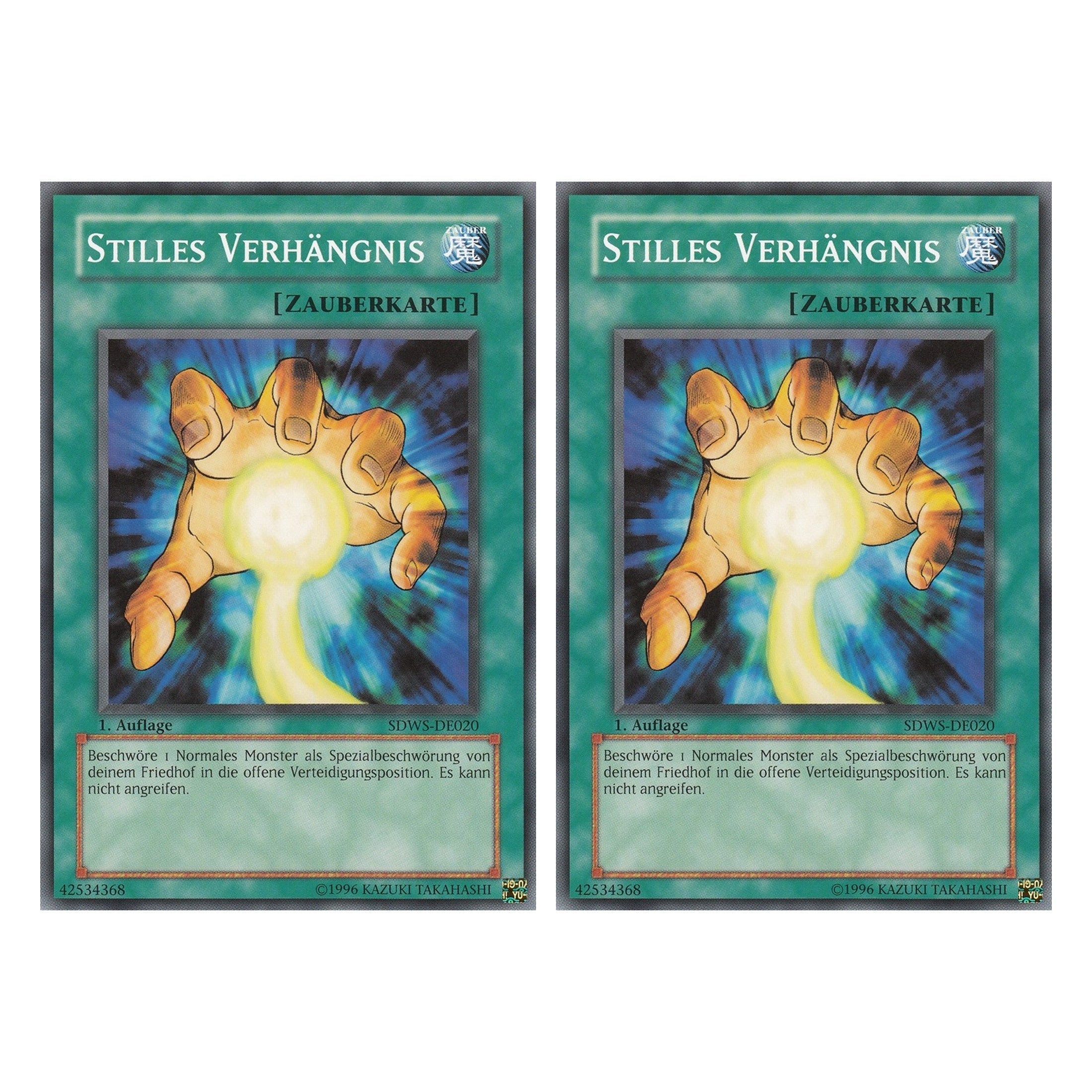 Stilles Verhängnis - SDWS-DE020 - Common - Deutsch - 1. Auflage - Structure Deck: Warrior's Strike - Duo Set (2 Stück) - Yugioh