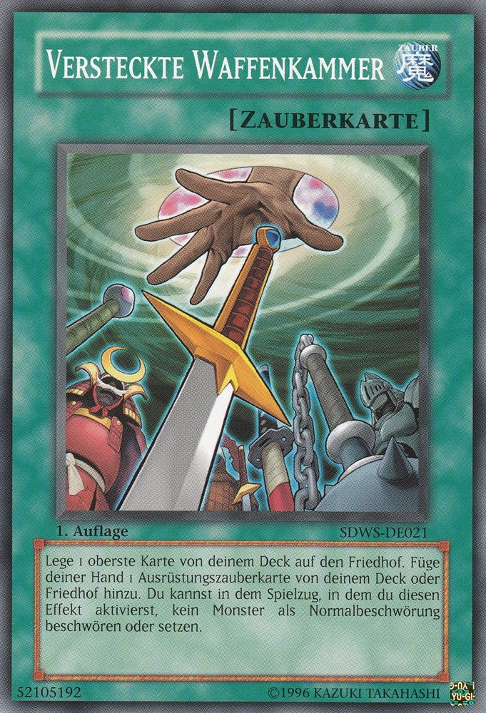 Versteckte Waffenkammer - SDWS-DE021 - Common - Deutsch - 1. Auflage - Structure Deck: Warrior's Strike - Yugioh