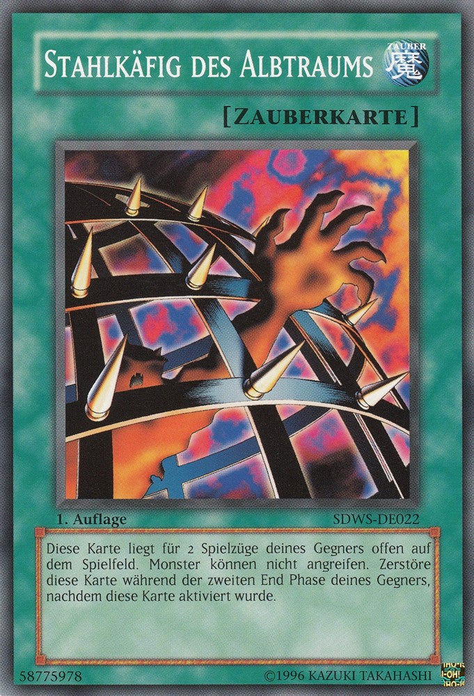 Stahlkäfig des Albtraums - SDWS-DE022 - Common - Deutsch - 1. Auflage - Structure Deck: Warrior's Strike - Yugioh
