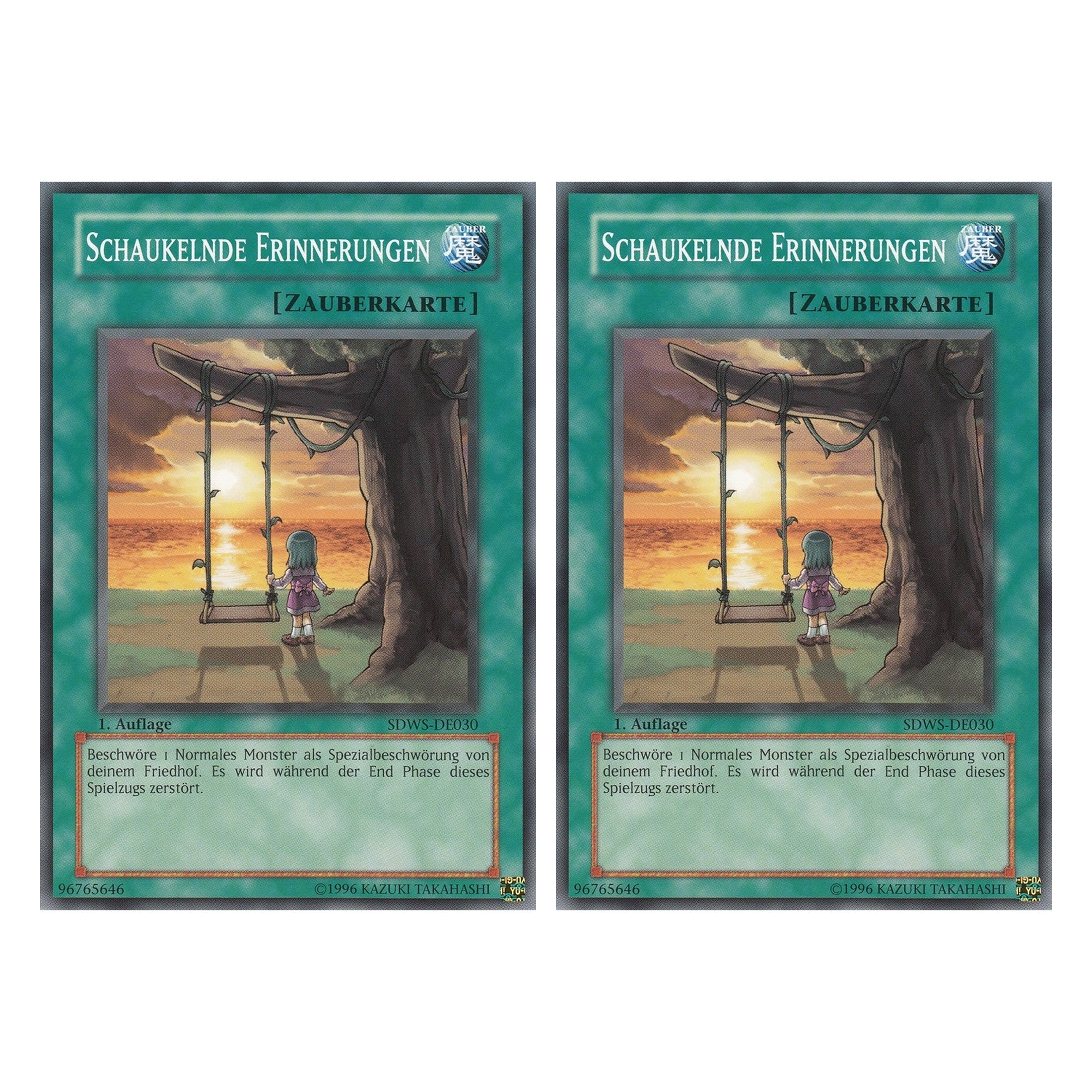 Schaukelnde Erinnerungen - SDWS-DE030 - Common - Deutsch - 1. Auflage - Structure Deck: Warrior's Strike - Duo Set (2 Stück) - Yugioh