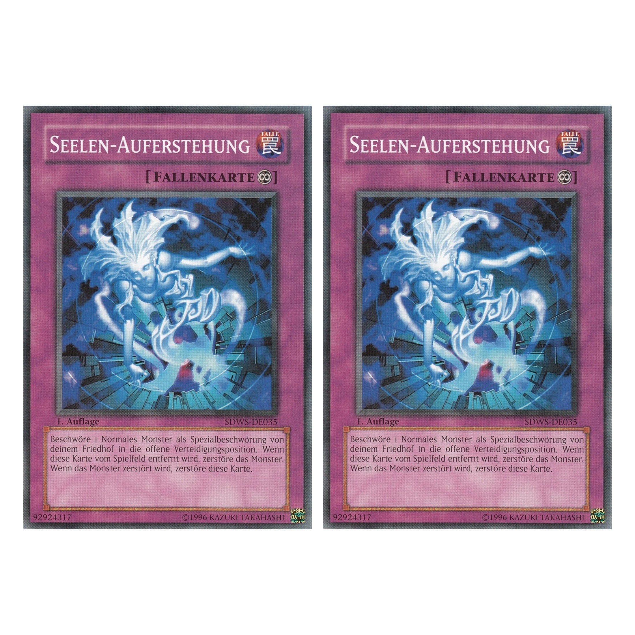 Seelen-Auferstehung - SDWS-DE035 - Common - Deutsch - 1. Auflage - Structure Deck: Warrior's Strike - Duo Set (2 Stück) - Yugioh