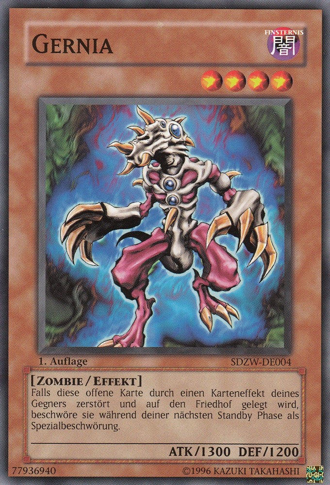 Gernia - SDZW-DE004 - Common - Deutsch - 1. Auflage - Structure Deck: Zombie World - Yugioh