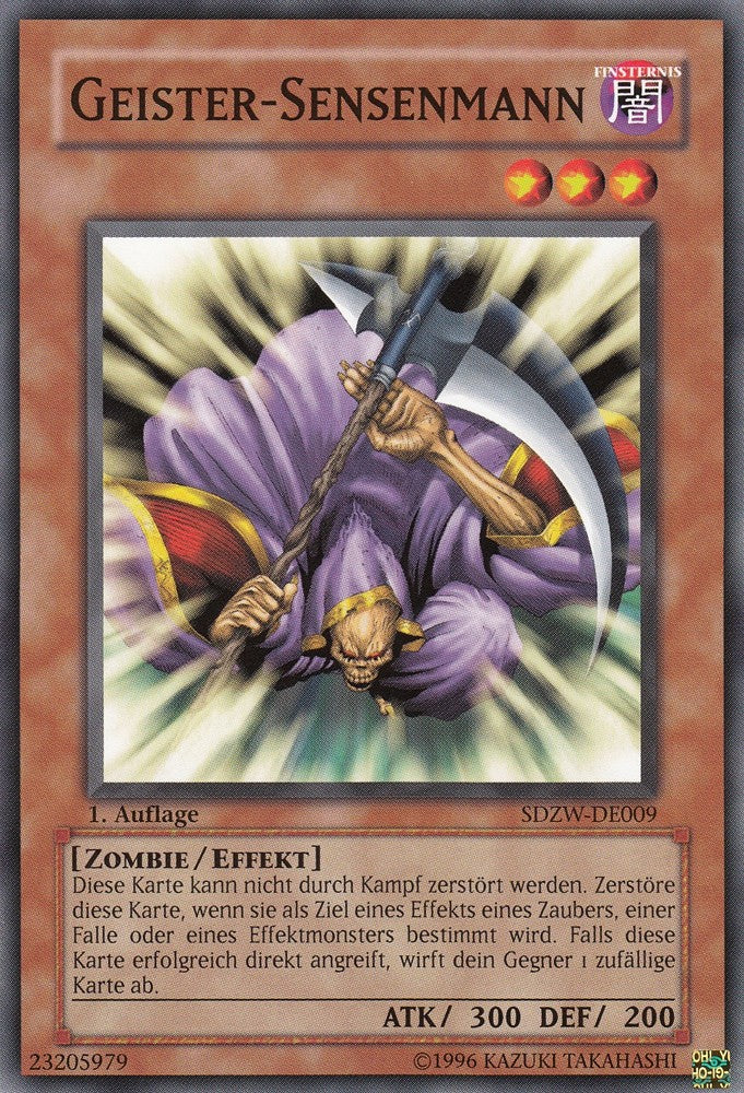 Geister-Sensenmann - SDZW-DE009 - Common - Deutsch - 1. Auflage - Structure Deck: Zombie World - Yugioh