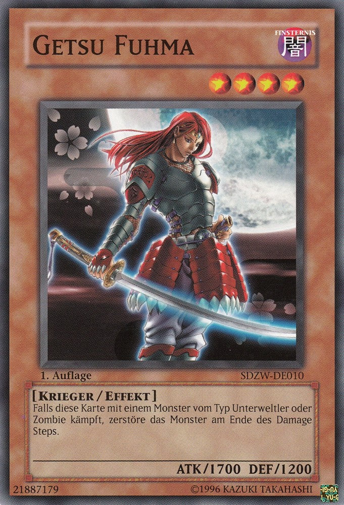 Getsu Fuhma - SDZW-DE010 - Common - Deutsch - 1. Auflage - Structure Deck: Zombie World - Yugioh