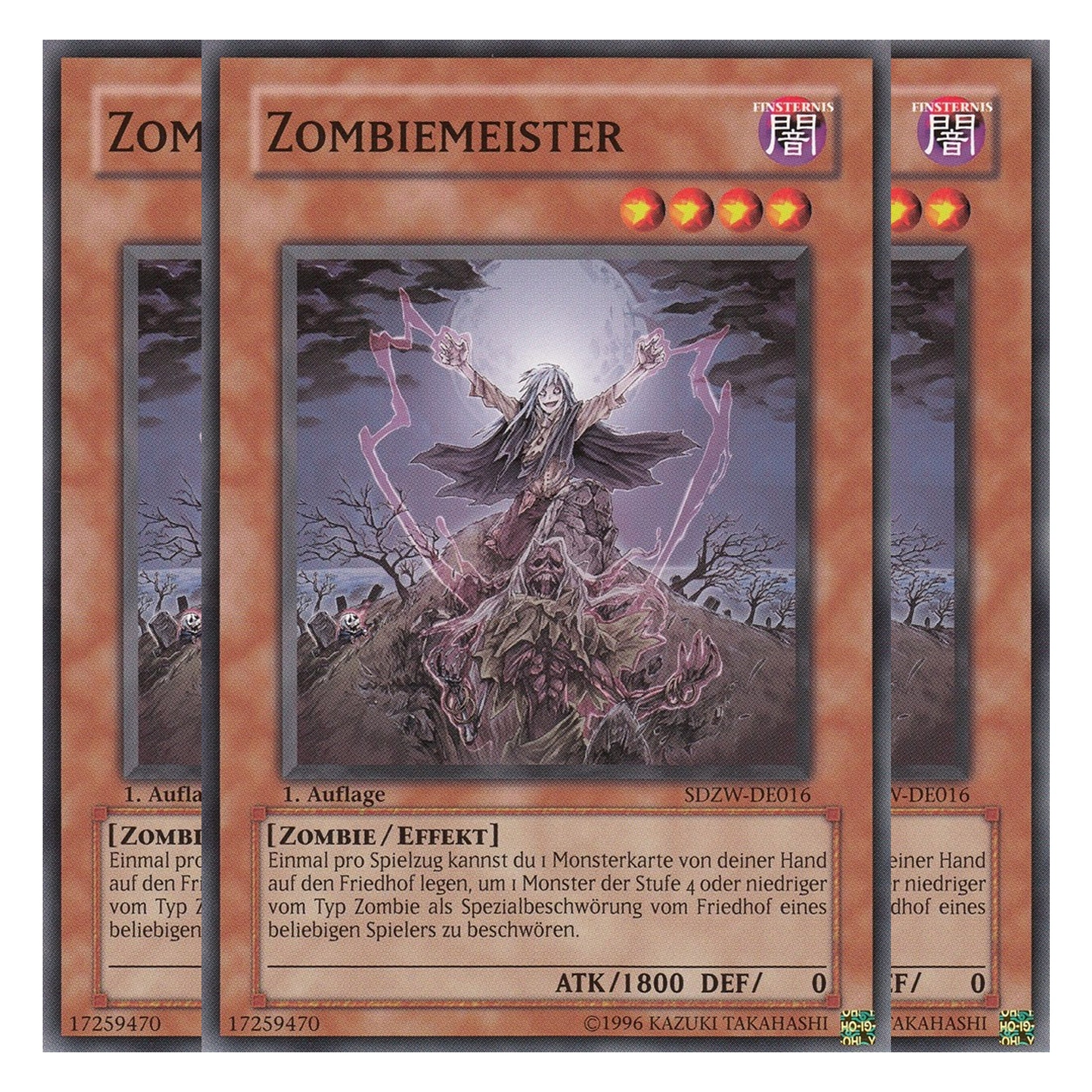 Zombiemeister - SDZW-DE016 - Common - Deutsch - 1. Auflage - Structure Deck: Zombie World - Playset (3 Kopien)