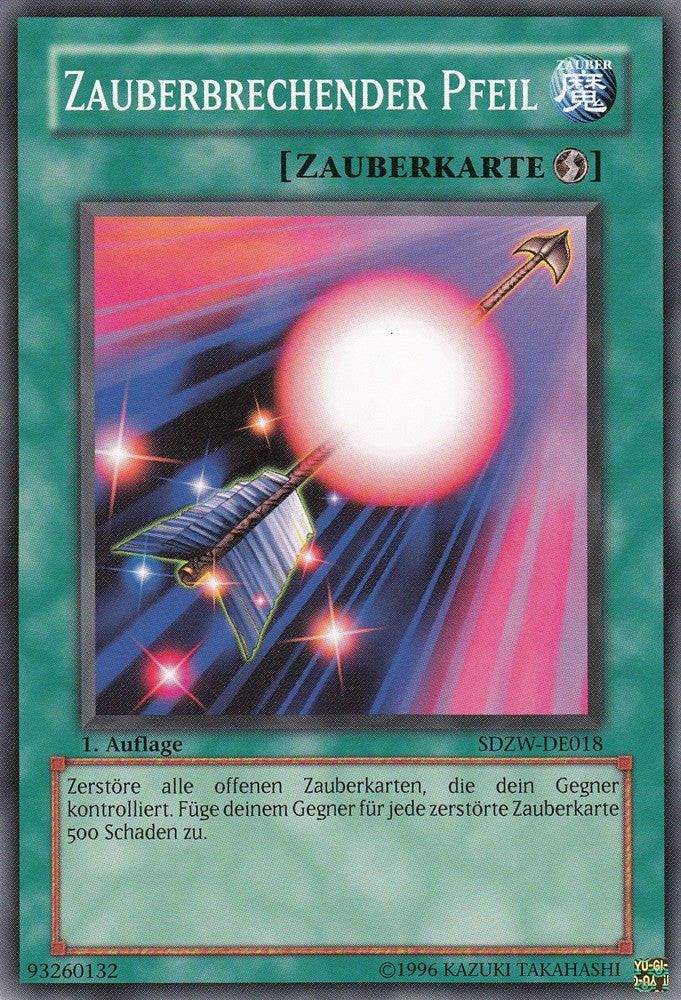 Zauberbrechender Pfeil - SDZW-DE018 - Common - Deutsch - 1. Auflage - Structure Deck: Zombie World - Yugioh