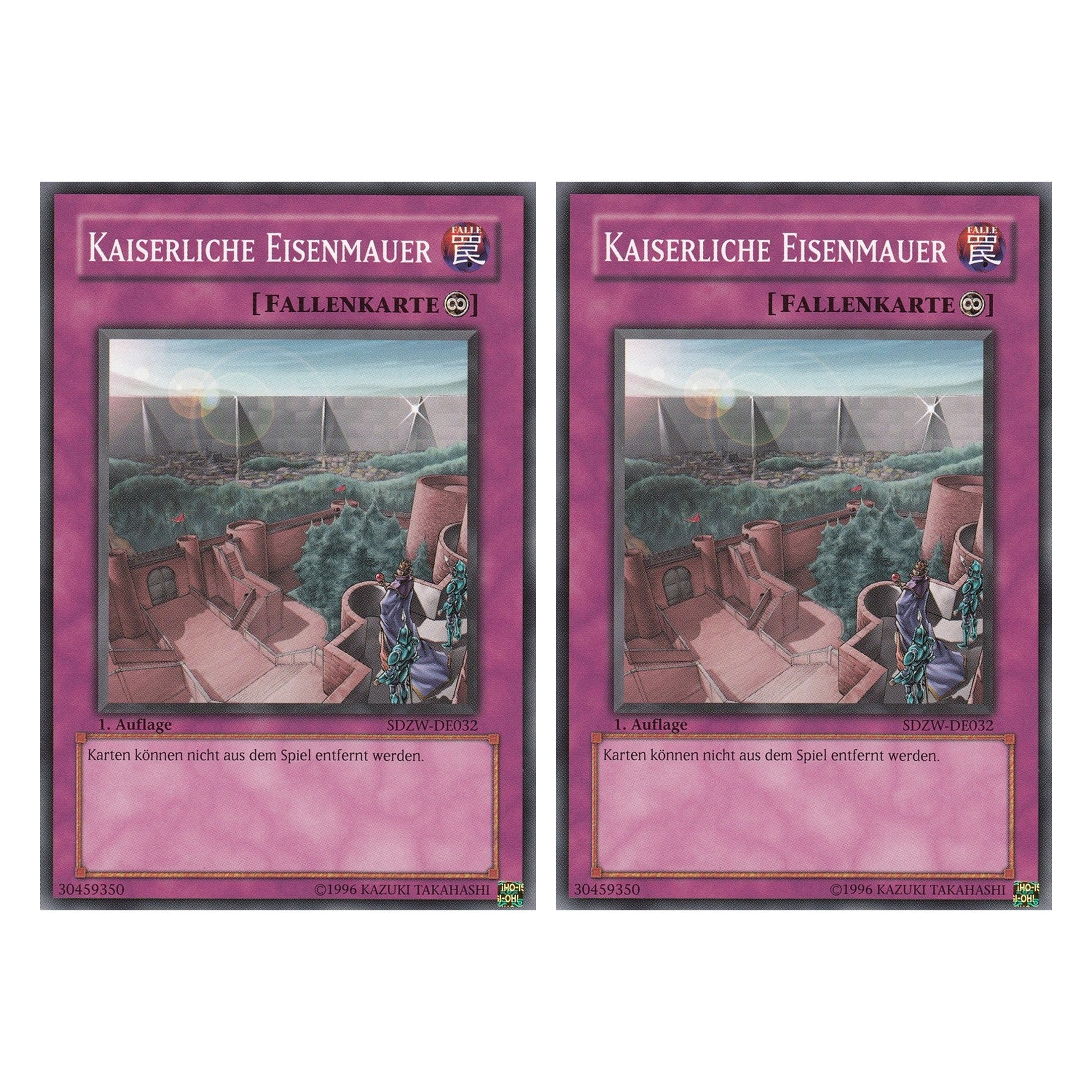 Kaiserliche Eisenmauer - SDZW-DE032 - Common - Deutsch - 1. Auflage - Structure Deck: Zombie World - Duo Set (2 Stück) - Yugioh
