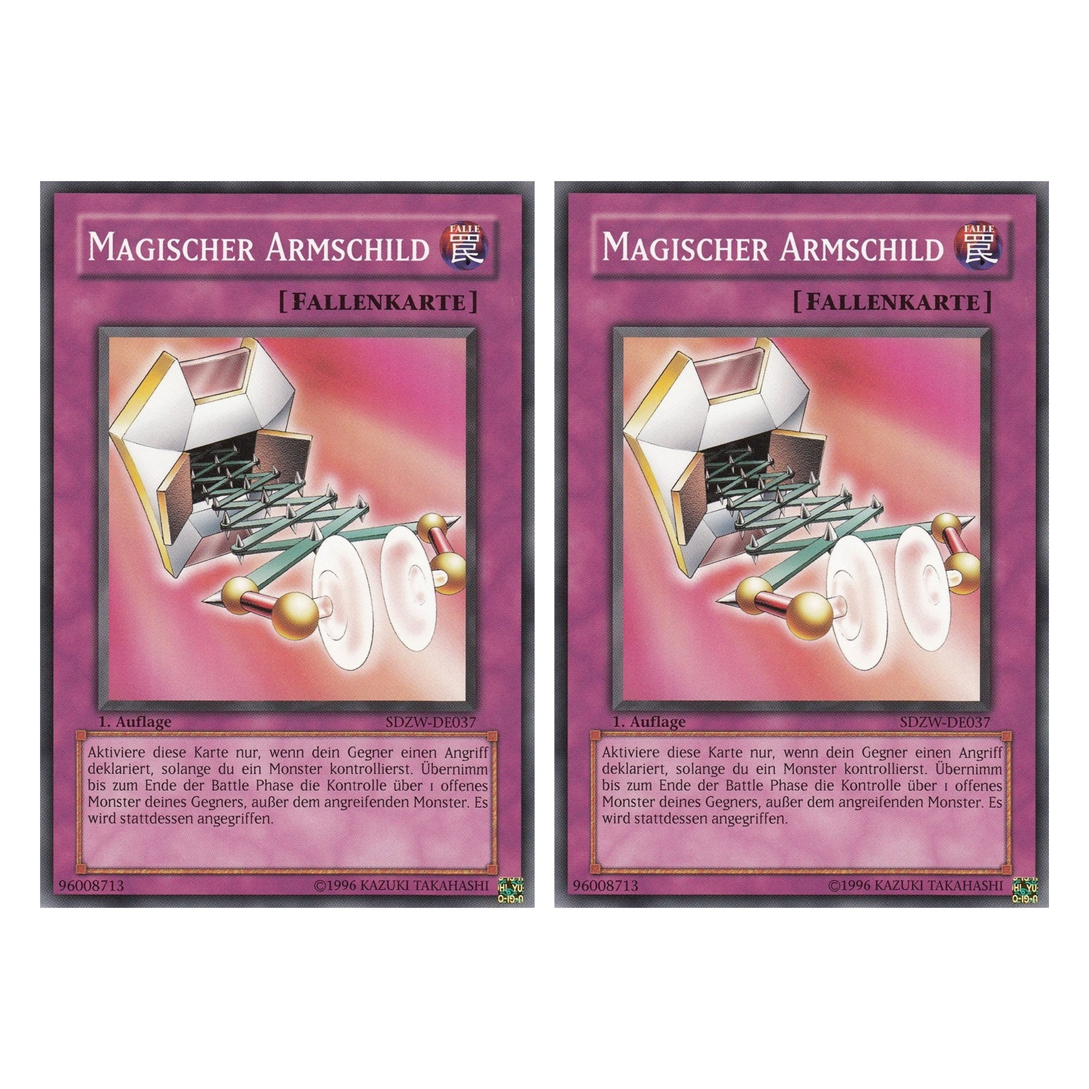 Magischer Armschild - SDZW-DE037 - Common - Deutsch - 1. Auflage - Structure Deck: Zombie World - Duo Set (2 Stück) - Yugioh