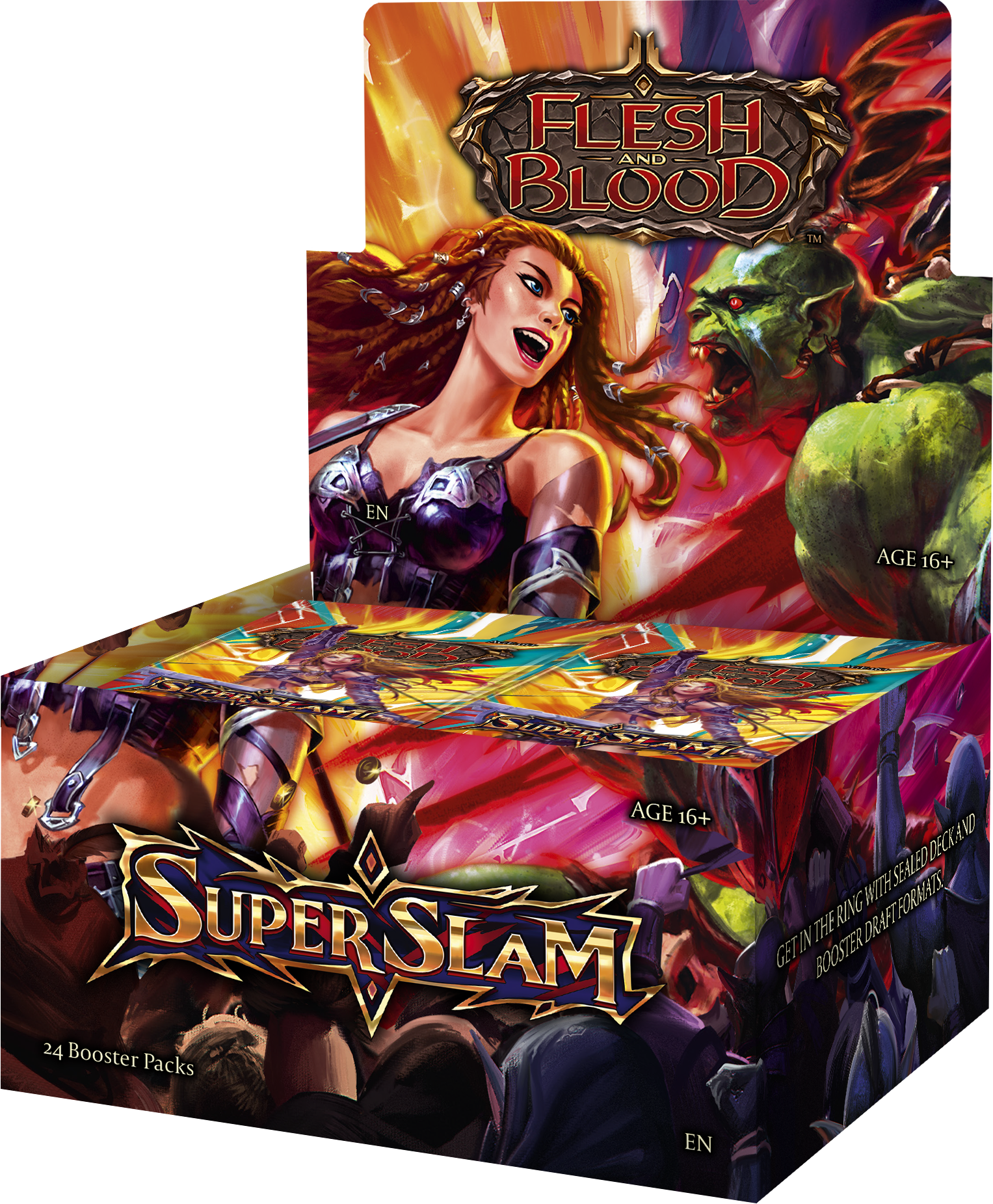 Flesh & Blood TCG – Super Slam Booster Display (24 Packs) – Englisch