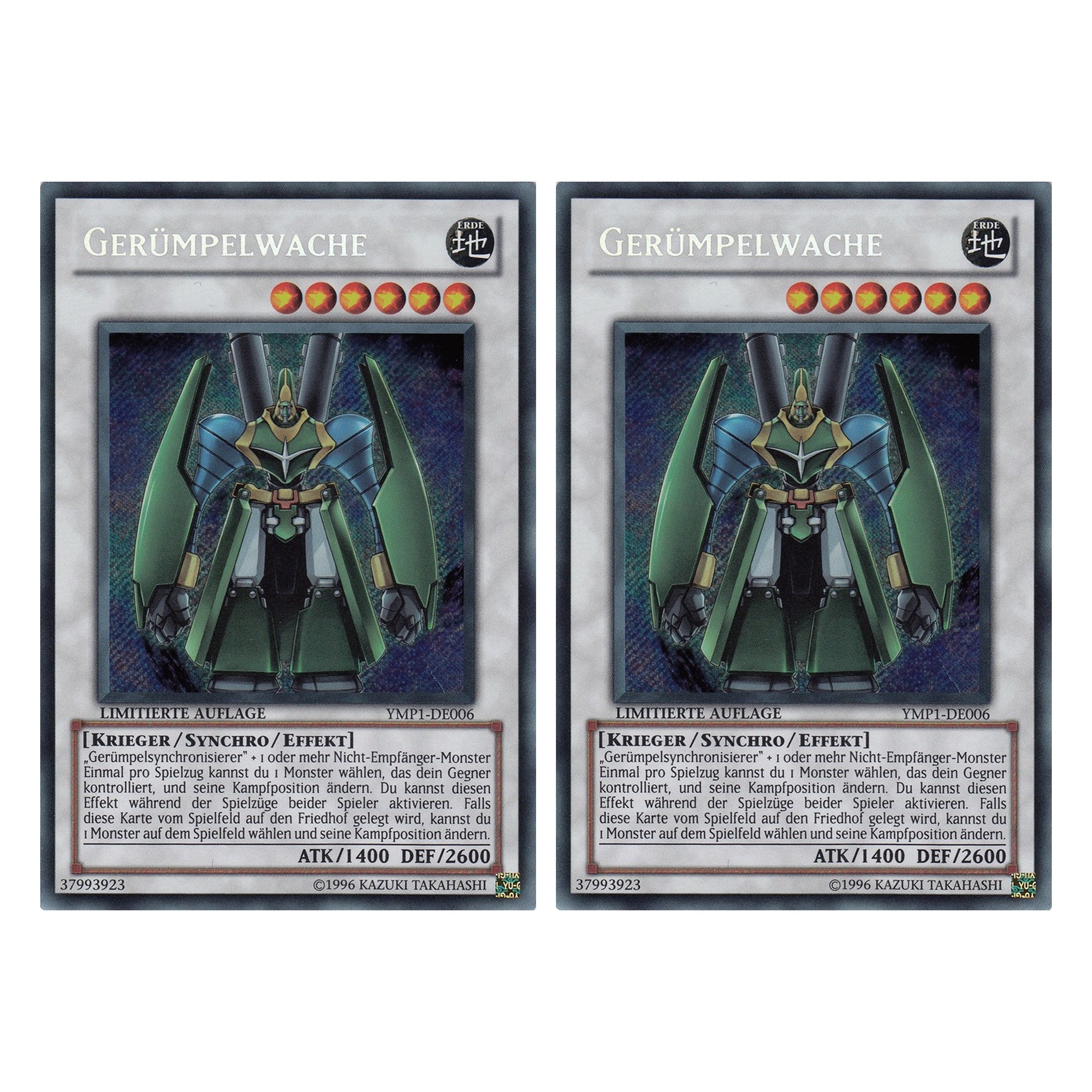 Gerümpelwache - YMP1-DE006 - Secret Rare - Deutsch - 1. Auflage - 3D Bonds Beyond Time Movie Pack - Duo Set (2 Stück) - Yugioh