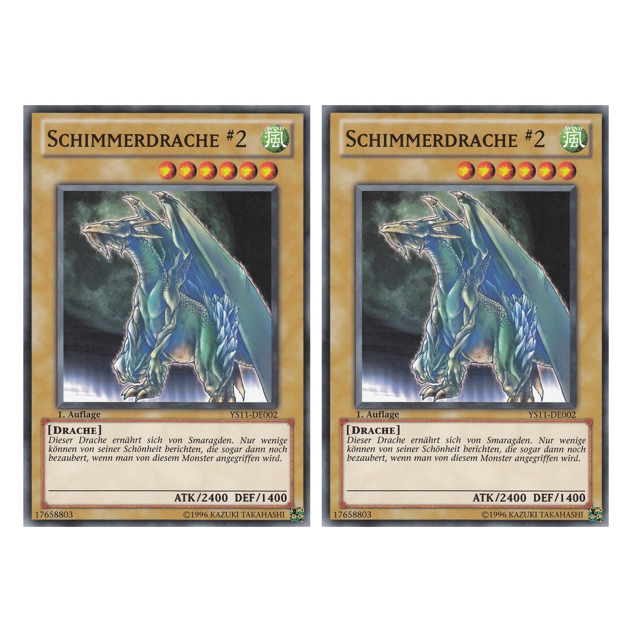 Schimmerdrache #2 - YS11-DE002 - Common - Deutsch - 1. Auflage - Starter Deck: Dawn of the Xyz - Duo Set (2 Stück) - Yugioh