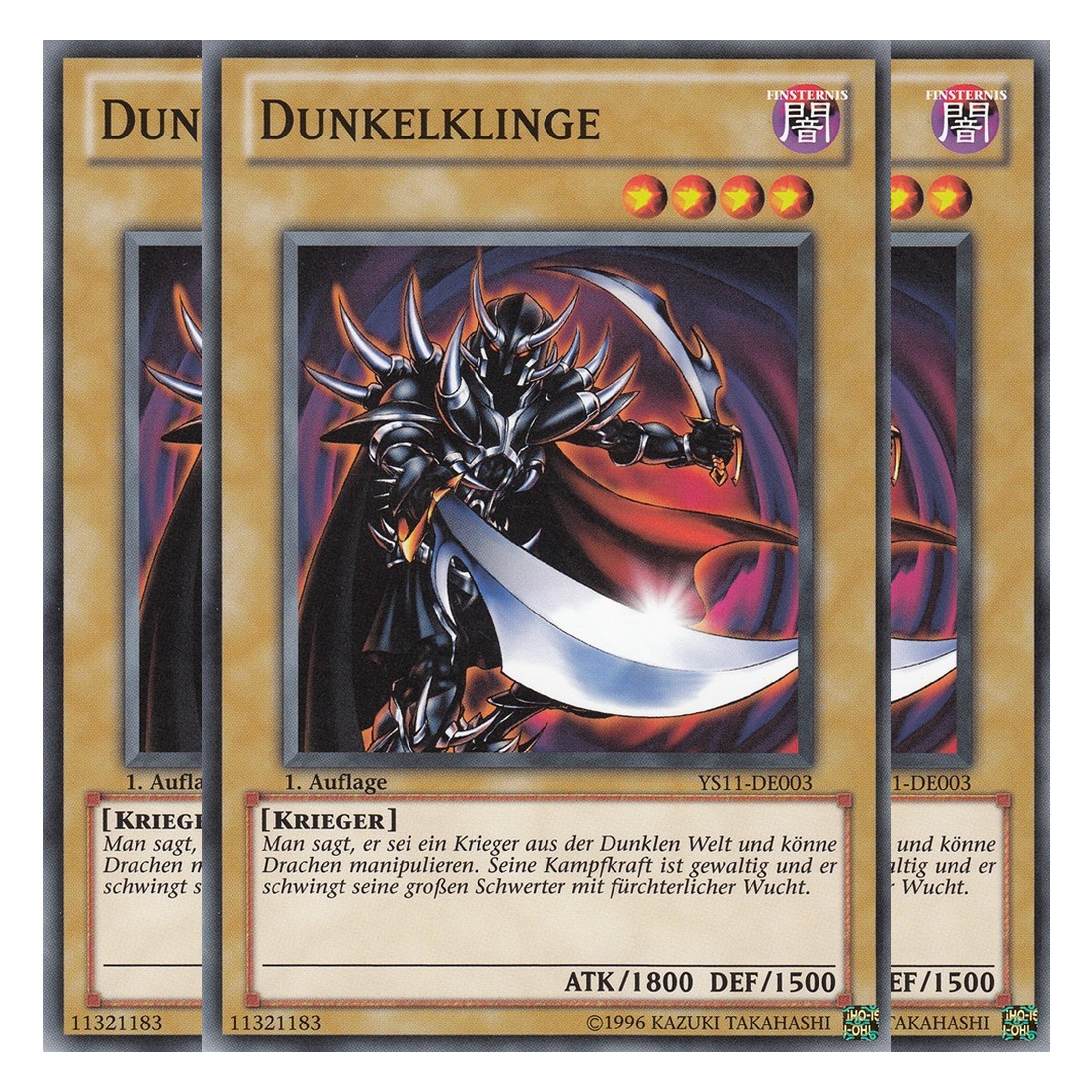 Dunkelklinge - YS11-DE003 - Common - Deutsch - 1. Auflage - Starter Deck: Dawn of the Xyz - Playset (3 Kopien)