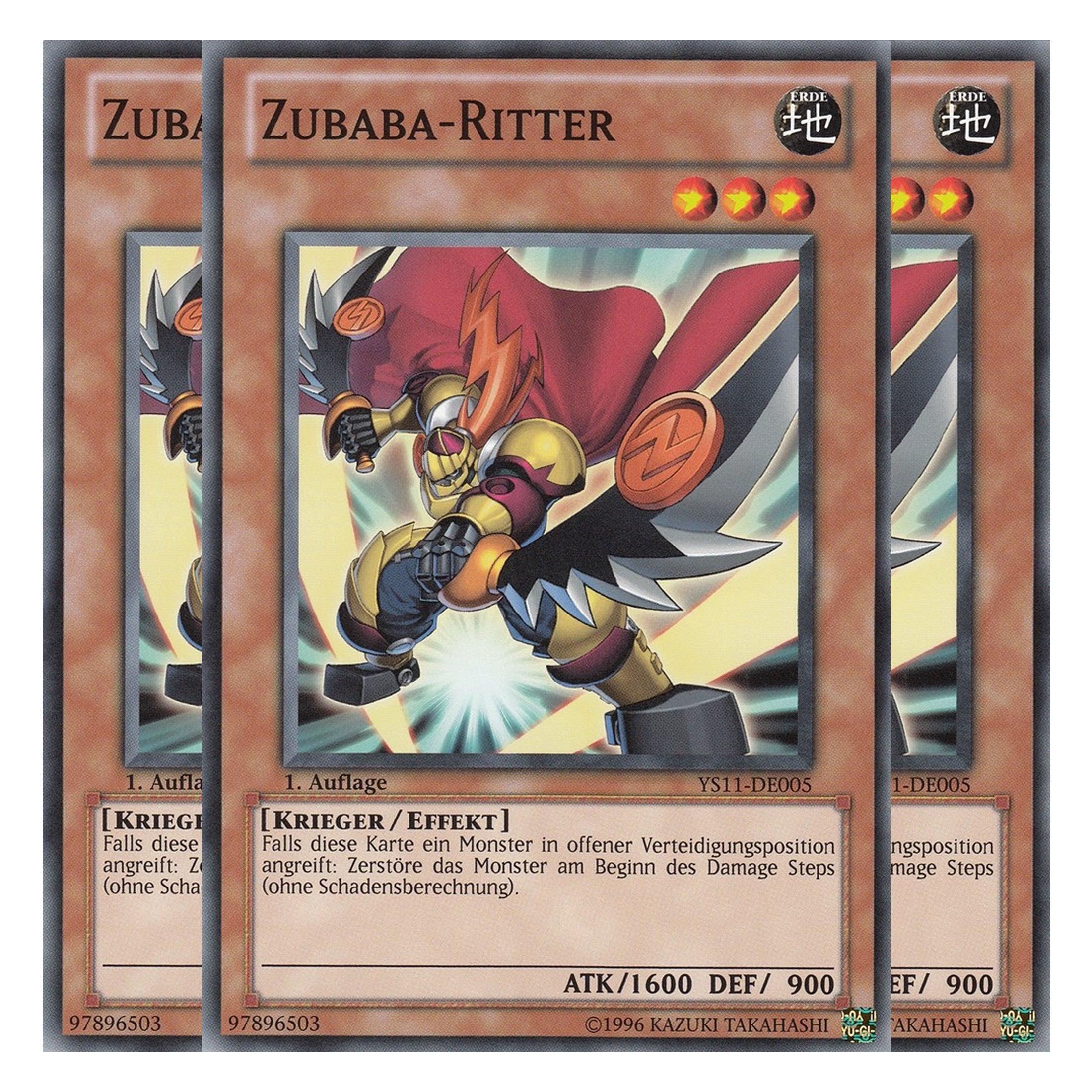 Zubaba-Ritter - YS11-DE005 - Common - Deutsch - 1. Auflage - Starter Deck: Dawn of the Xyz - Playset (3 Kopien)