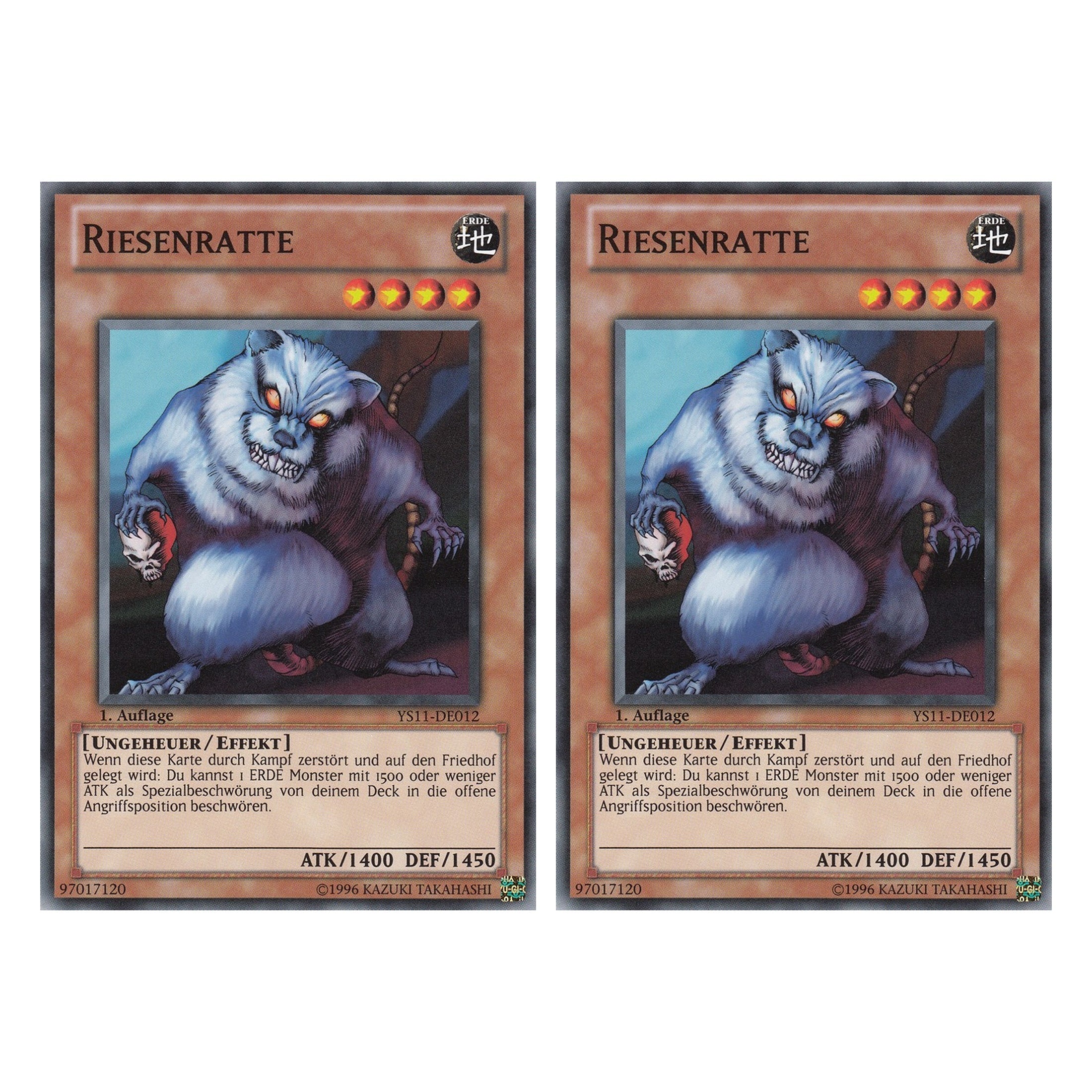 Riesenratte - YS11-DE012 - Common - Deutsch - 1. Auflage - Starter Deck: Dawn of the Xyz - Duo Set (2 Stück) - Yugioh