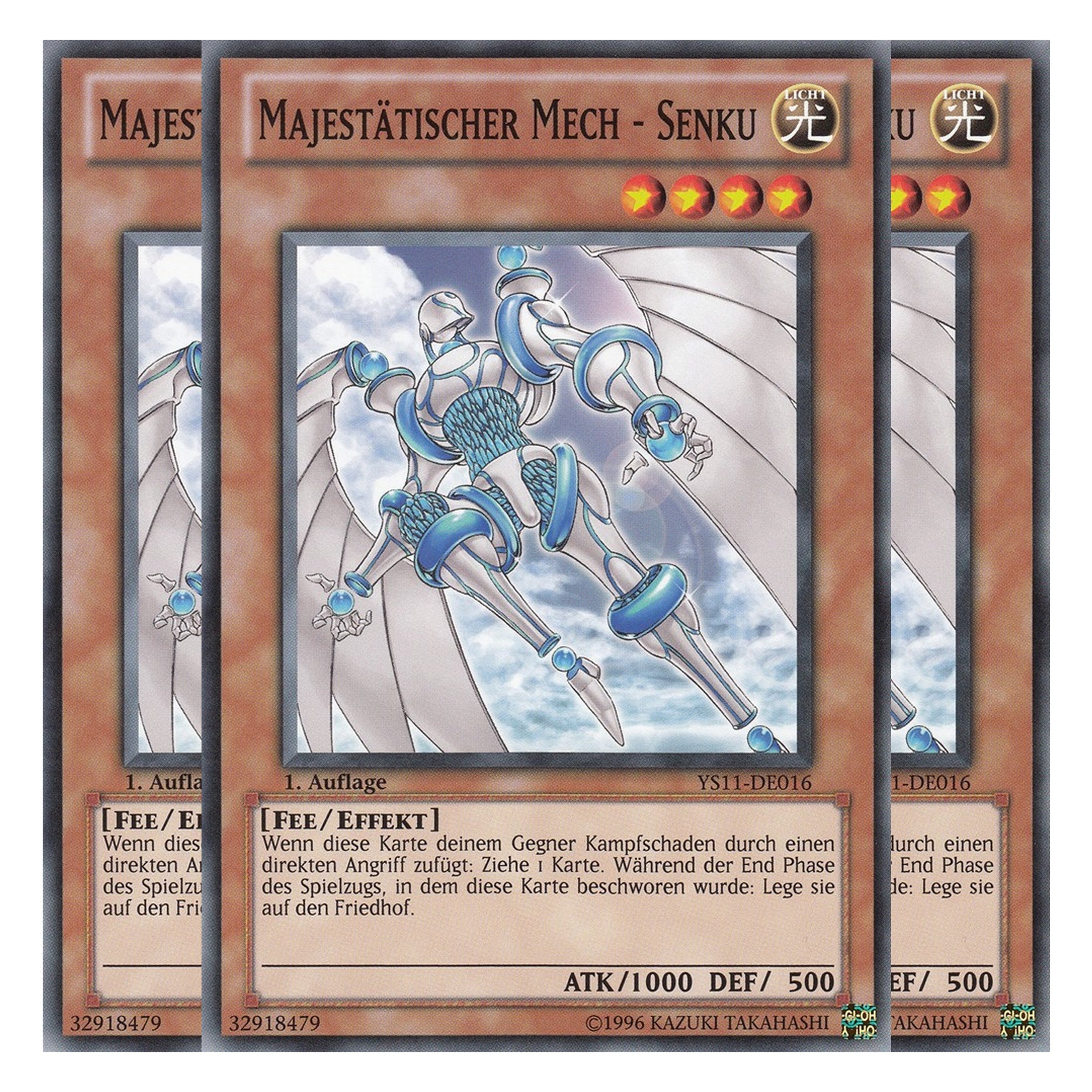 Majestätischer Mech - Senku - YS11-DE016 - Common - Deutsch - 1. Auflage - Starter Deck: Dawn of the Xyz - Playset (3 Kopien)