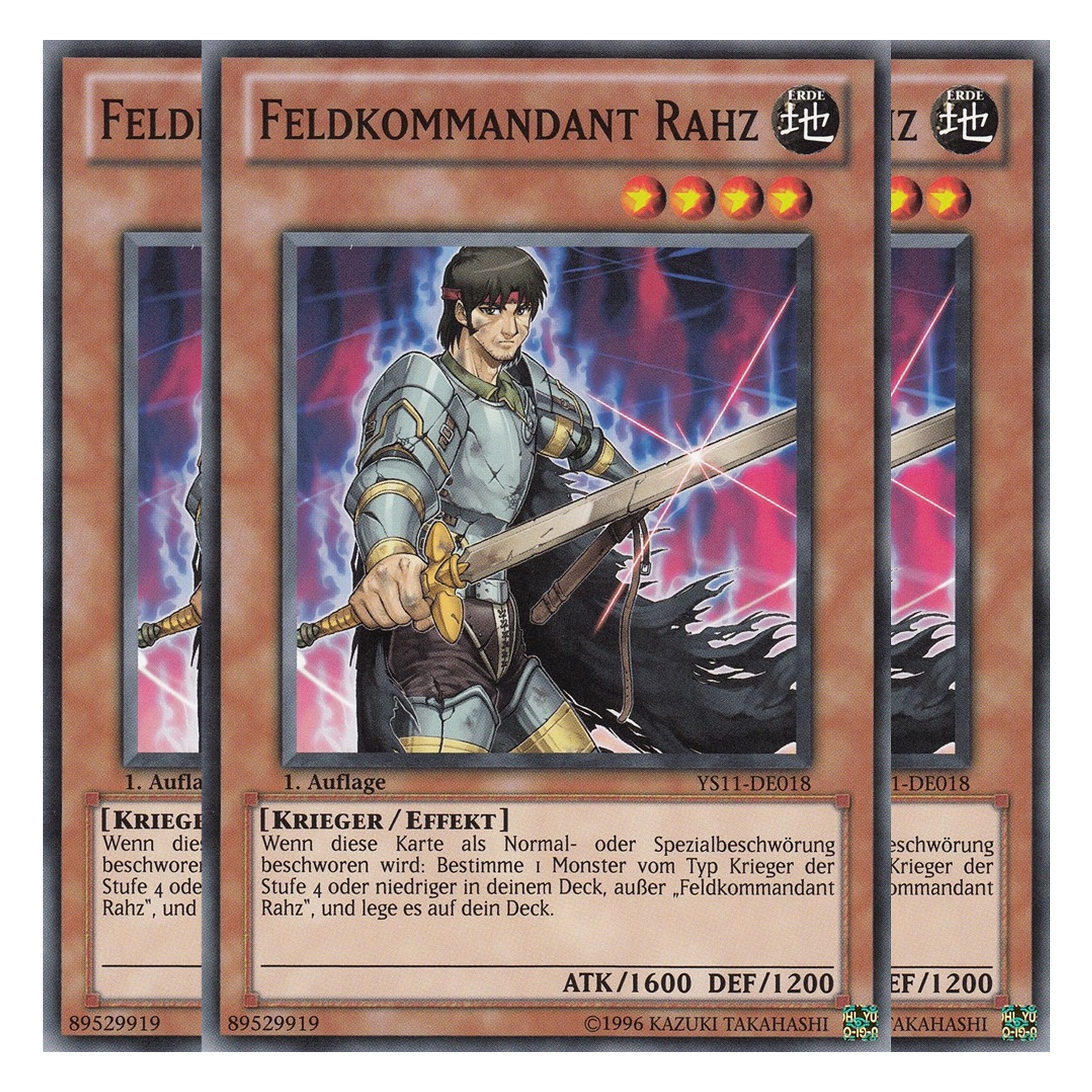 Feldkommandant Rahz - YS11-DE018 - Common - Deutsch - 1. Auflage - Starter Deck: Dawn of the Xyz - Playset (3 Kopien)