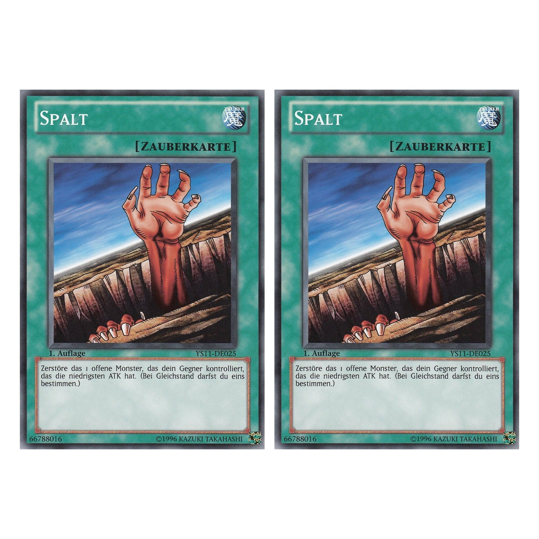 Spalt - YS11-DE025 - Common - Deutsch - 1. Auflage - Starter Deck: Dawn of the Xyz - Duo Set (2 Stück) - Yugioh