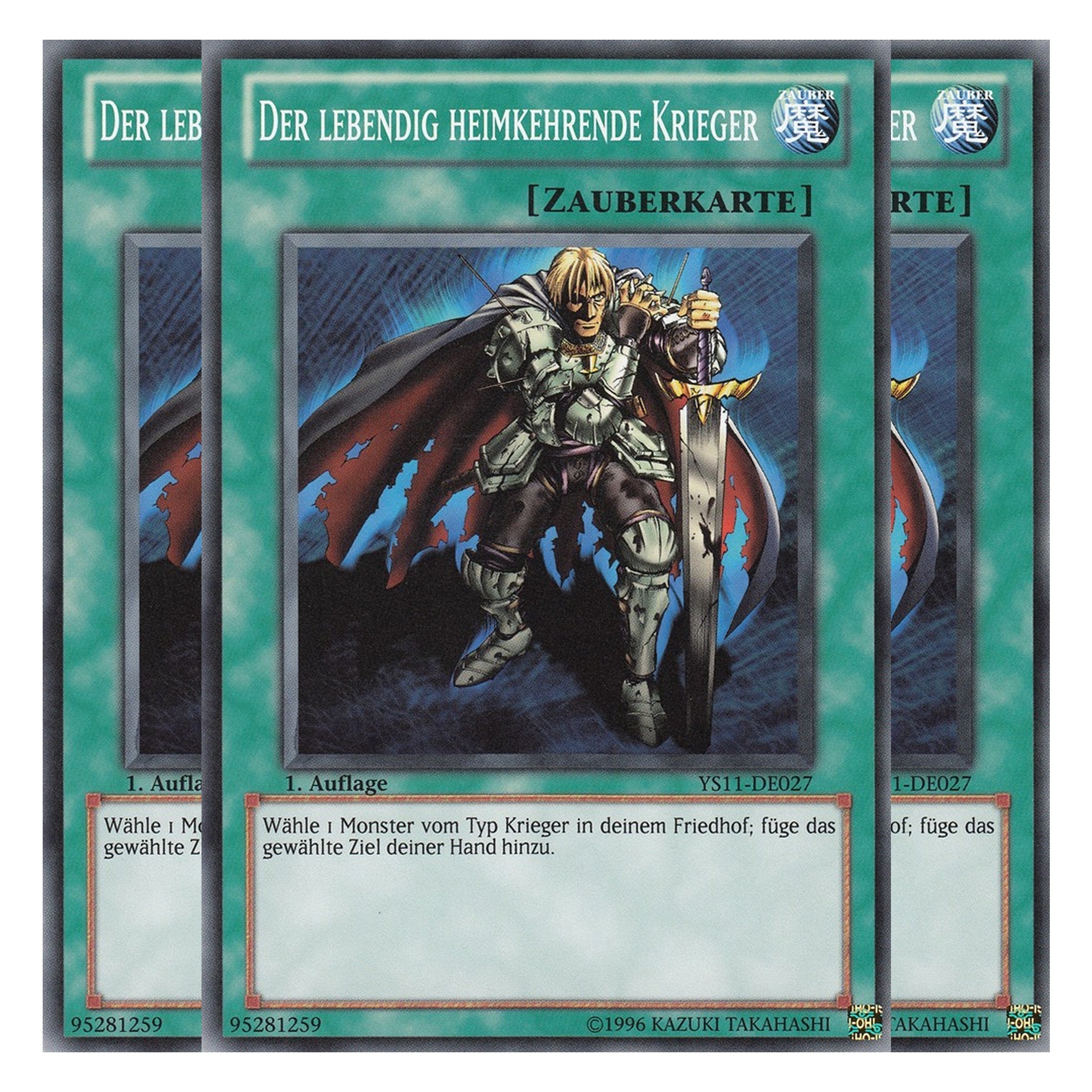 Der lebendig heimkehrende Krieger - YS11-DE027 - Common - Deutsch - 1. Auflage - Starter Deck: Dawn of the Xyz - Playset (3 Kopien)