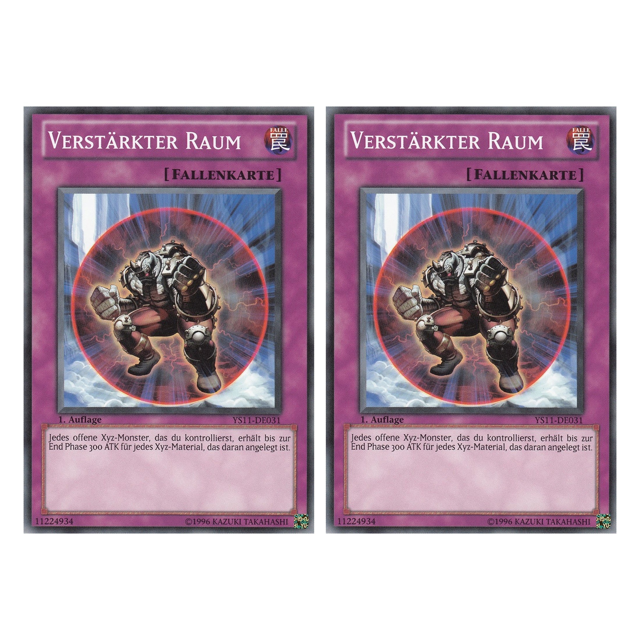 Verstärkter Raum - YS11-DE031 - Common - Deutsch - 1. Auflage - Starter Deck: Dawn of the Xyz - Duo Set (2 Stück) - Yugioh