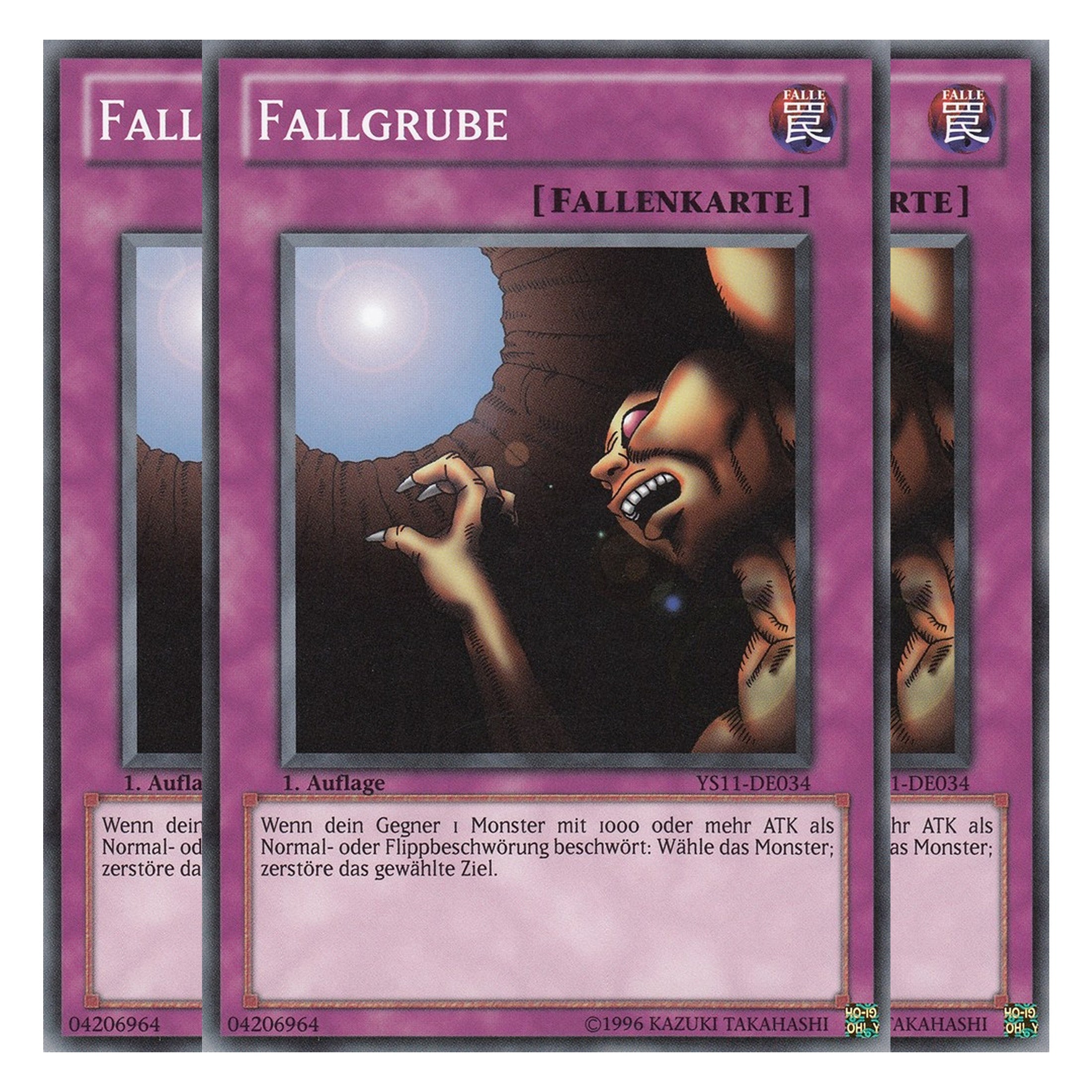 Fallgrube - YS11-DE034 - Common - Deutsch - 1. Auflage - Starter Deck: Dawn of the Xyz - Playset (3 Kopien)