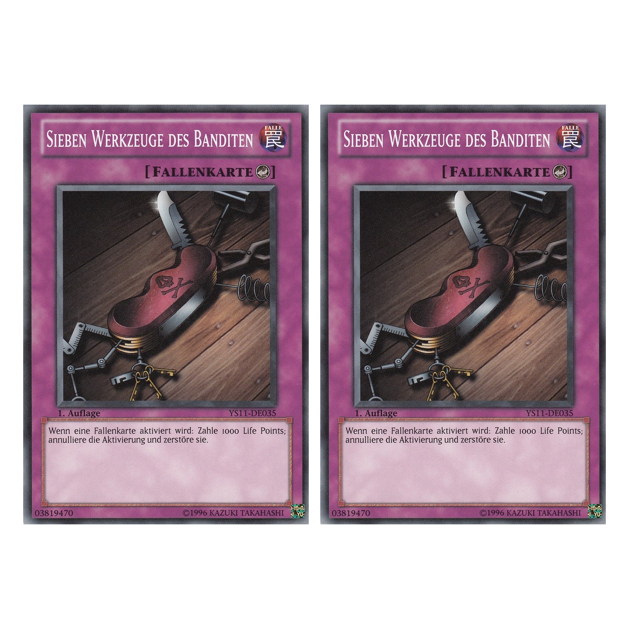 Sieben Werkzeuge des Banditen - YS11-DE035 - Common - Deutsch - 1. Auflage - Starter Deck: Dawn of the Xyz - Duo Set (2 Stück) - Yugioh