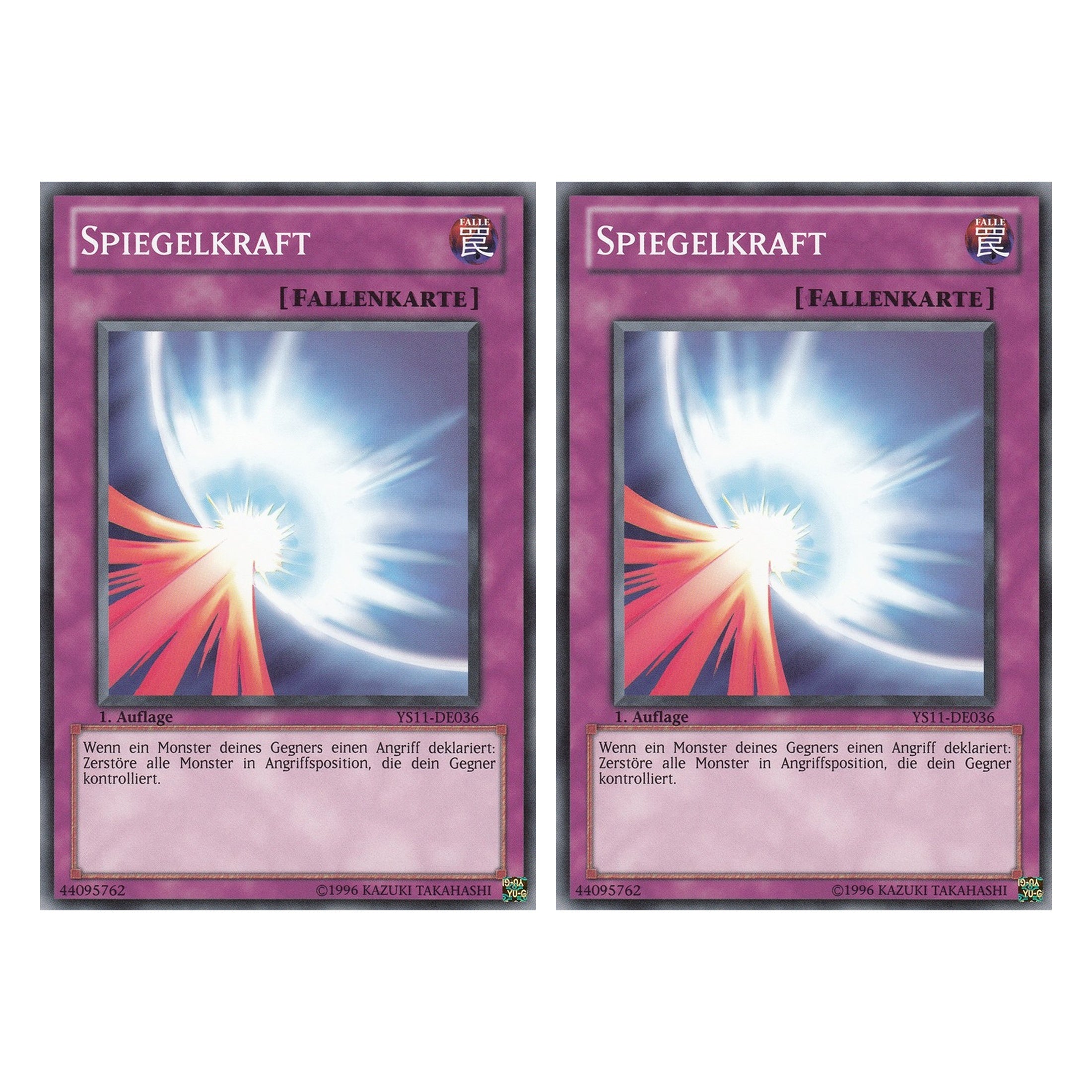 Spiegelkraft - YS11-DE036 - Common - Deutsch - 1. Auflage - Starter Deck: Dawn of the Xyz - Duo Set (2 Stück) - Yugioh