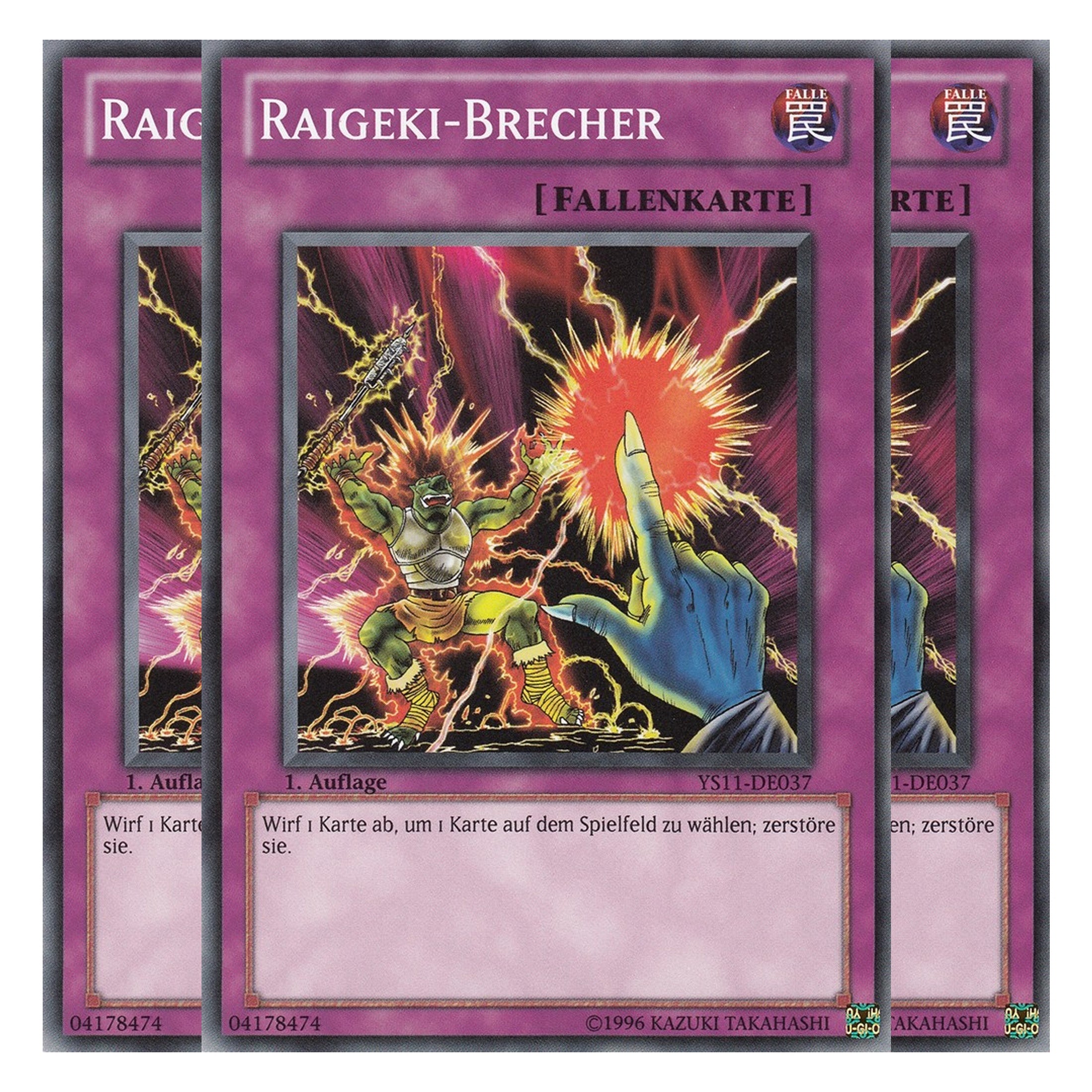 Raigeki-Brecher - YS11-DE037 - Common - Deutsch - 1. Auflage - Starter Deck: Dawn of the Xyz - Playset (3 Kopien)