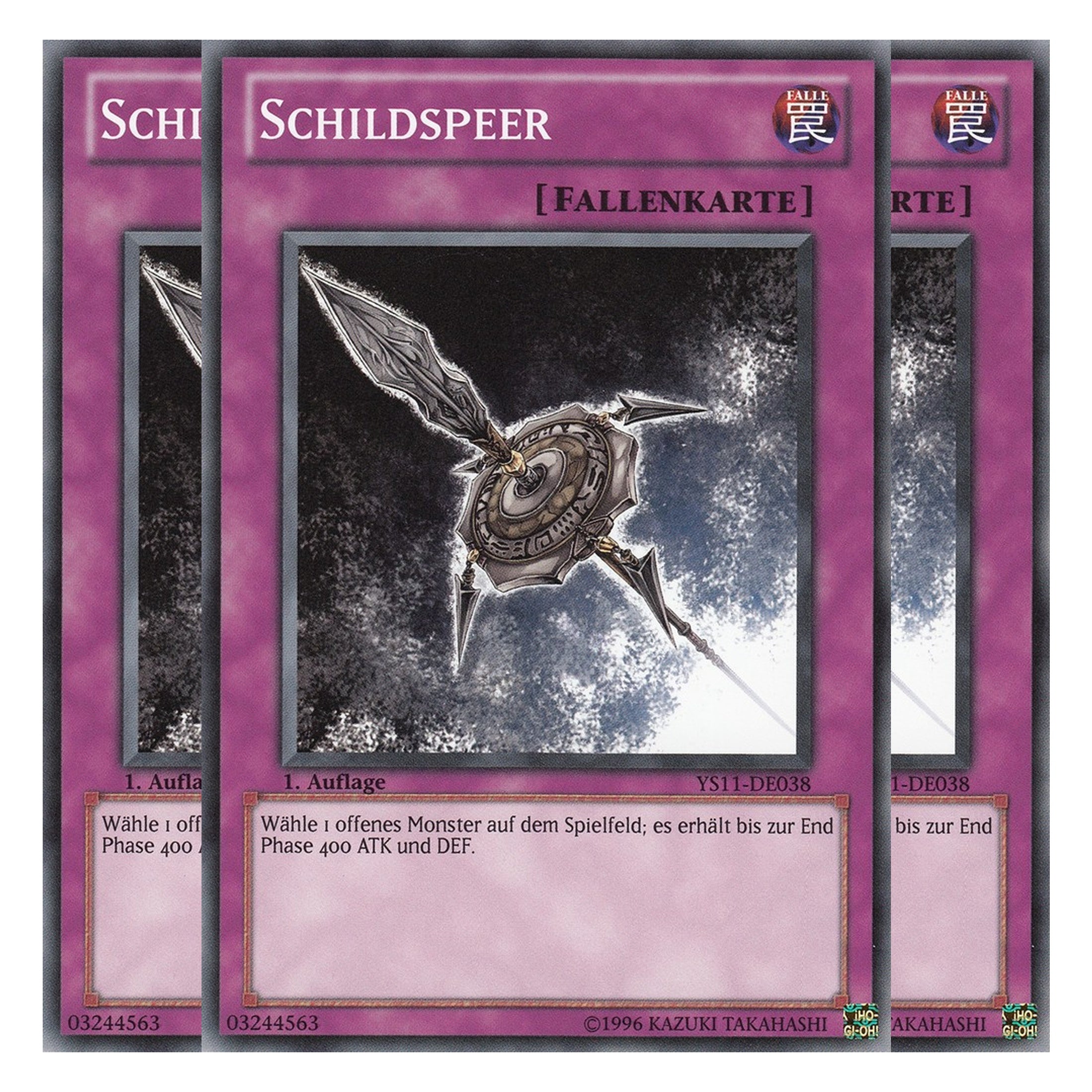 Schildspeer - YS11-DE038 - Common - Deutsch - 1. Auflage - Starter Deck: Dawn of the Xyz - Playset (3 Kopien)