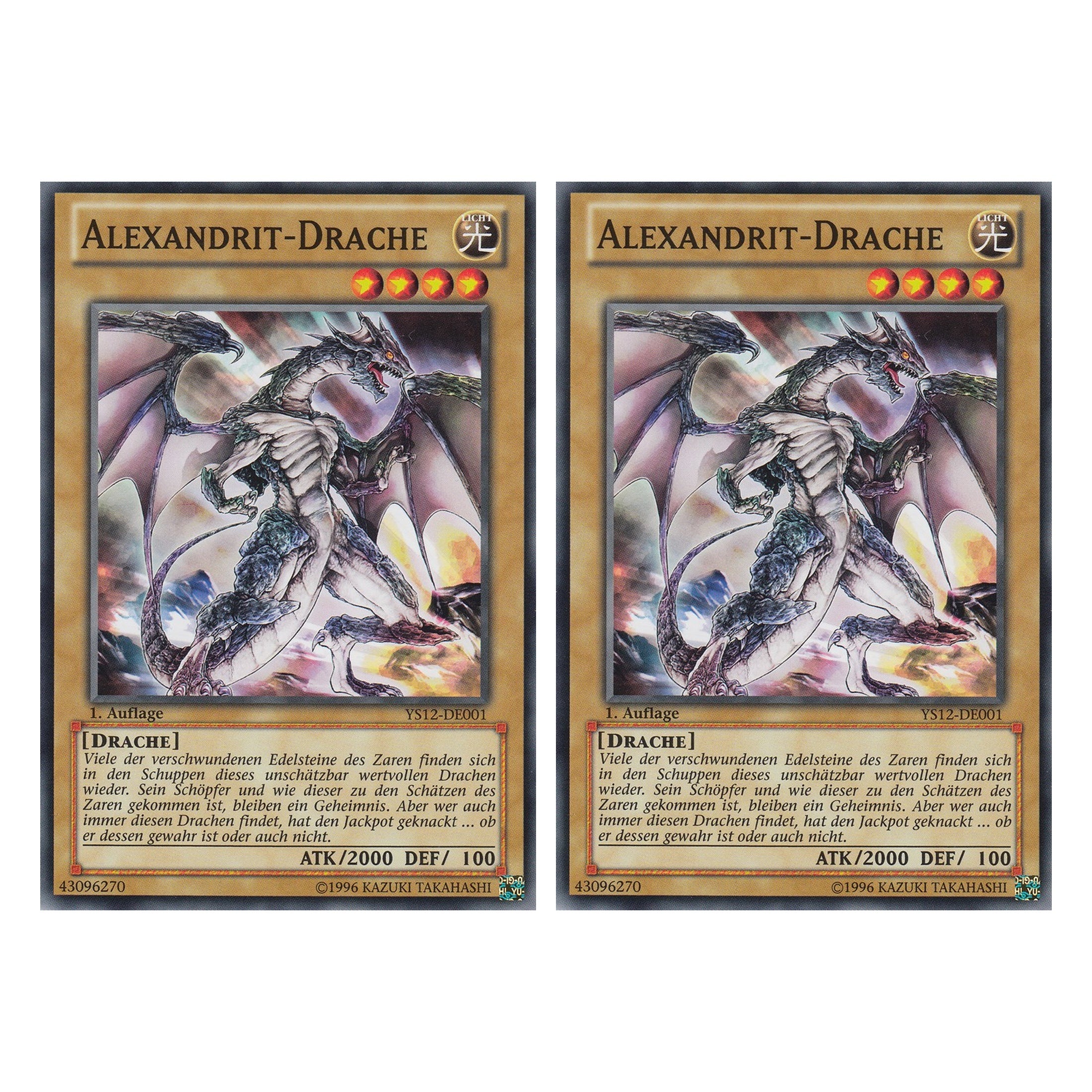 Alexandrit-Drache - YS12-DE001 - Common - Deutsch - 1. Auflage - Starter Deck: Xyz Symphony - Duo Set (2 Stück) - Yugioh