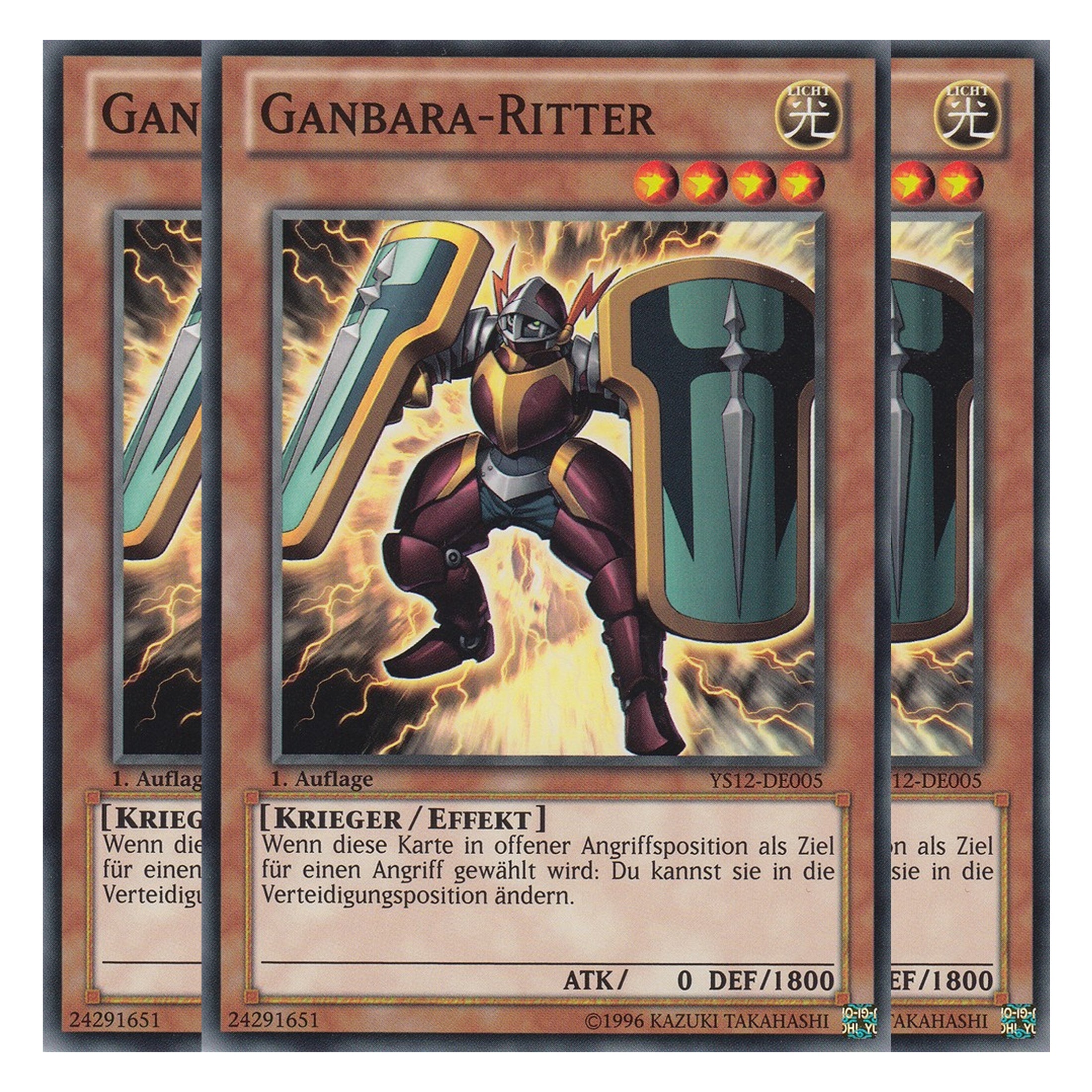 Ganbara-Ritter - YS12-DE005 - Common - Deutsch - 1. Auflage - Starter Deck: Xyz Symphony - Playset (3 Kopien)