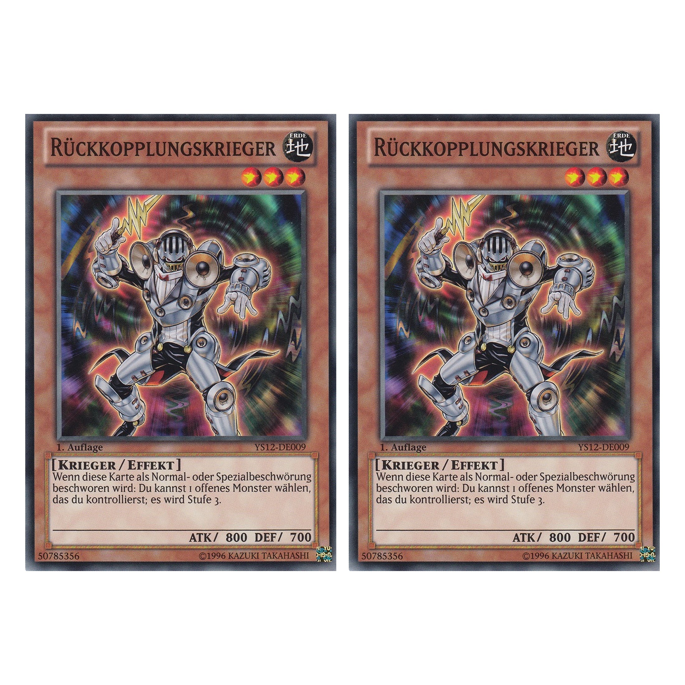 Rückkopplungskrieger - YS12-DE009 - Common - Deutsch - 1. Auflage - Starter Deck: Xyz Symphony - Duo Set (2 Stück) - Yugioh