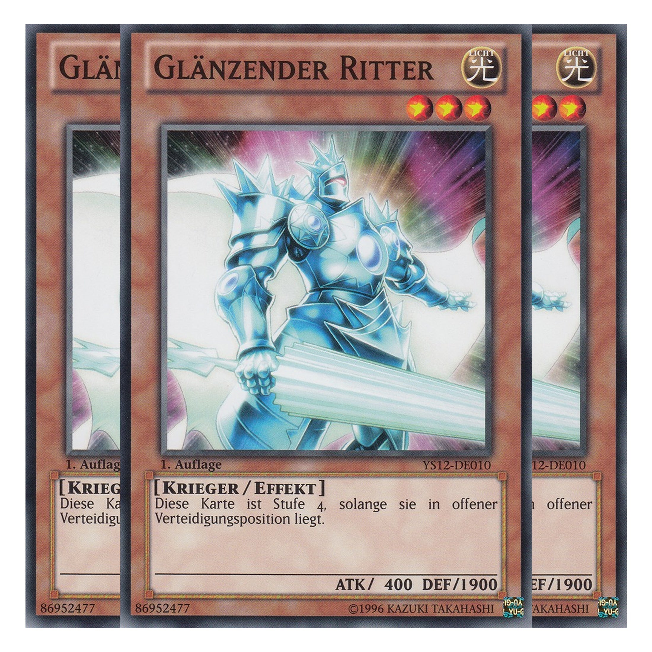 Glänzender Ritter - YS12-DE010 - Common - Deutsch - 1. Auflage - Starter Deck: Xyz Symphony - Playset (3 Kopien)