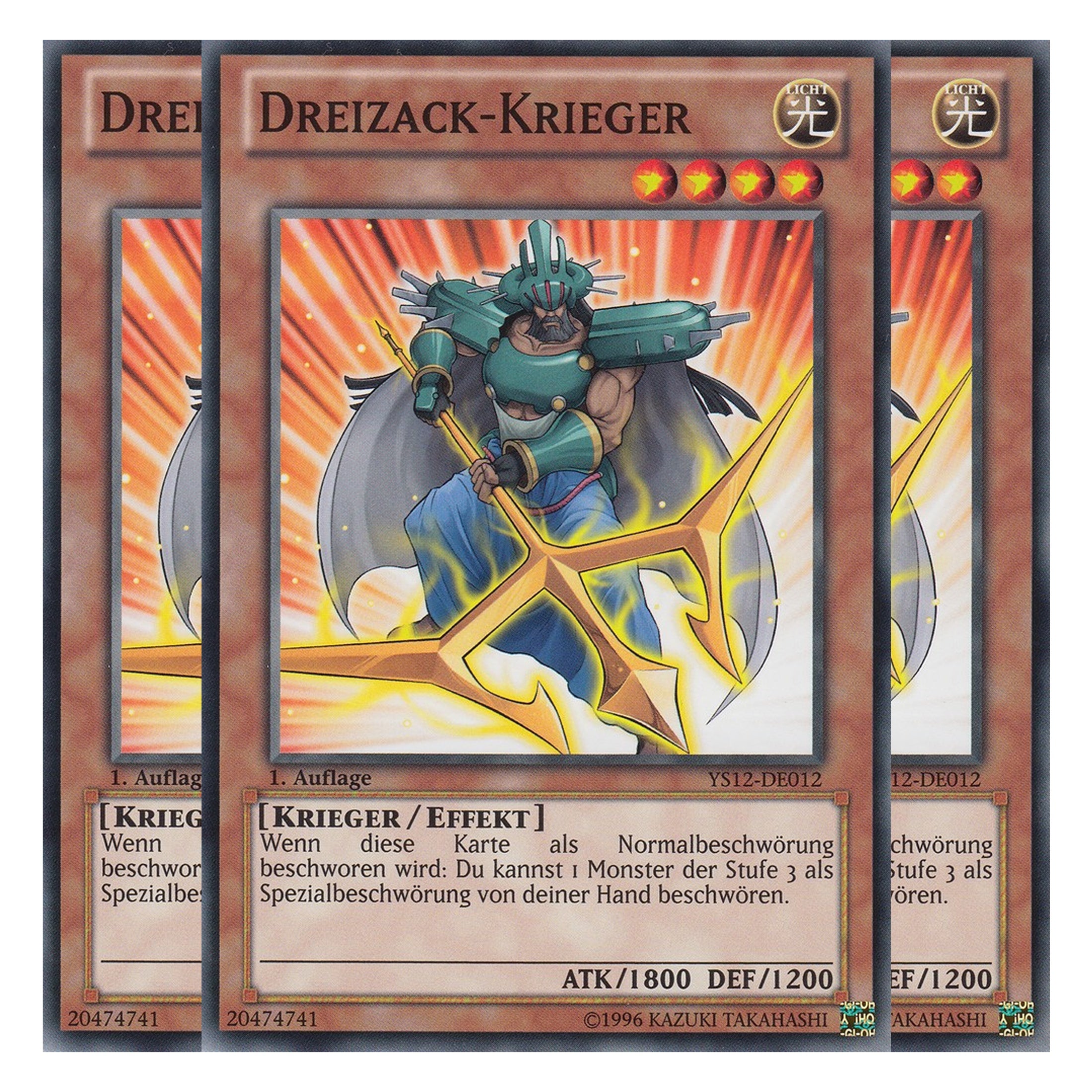 Dreizack-Krieger - YS12-DE012 - Common - Deutsch - 1. Auflage - Starter Deck: Xyz Symphony - Playset (3 Kopien)