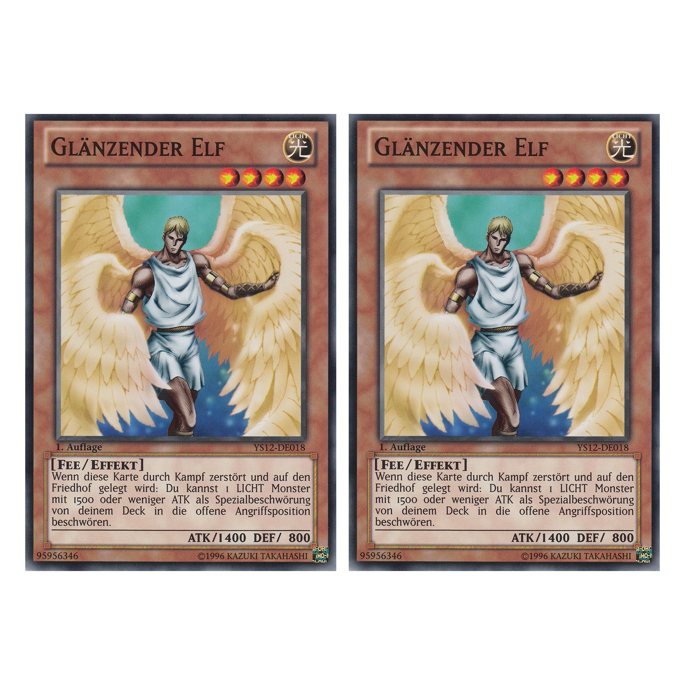 Glänzender Elf - YS12-DE018 - Common - Deutsch - 1. Auflage - Starter Deck: Xyz Symphony - Duo Set (2 Stück) - Yugioh