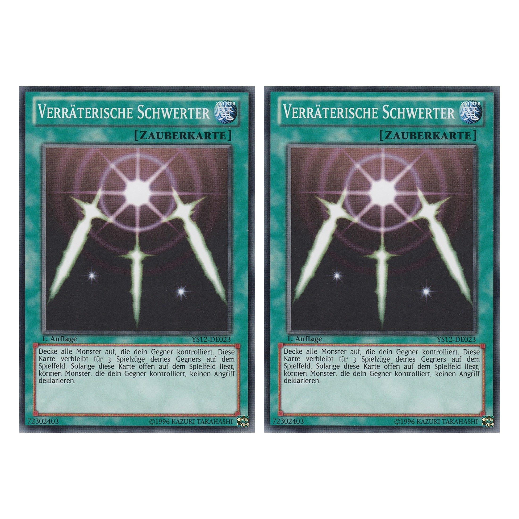 Verräterische Schwerter - YS12-DE023 - Common - Deutsch - 1. Auflage - Starter Deck: Xyz Symphony - Duo Set (2 Stück) - Yugioh