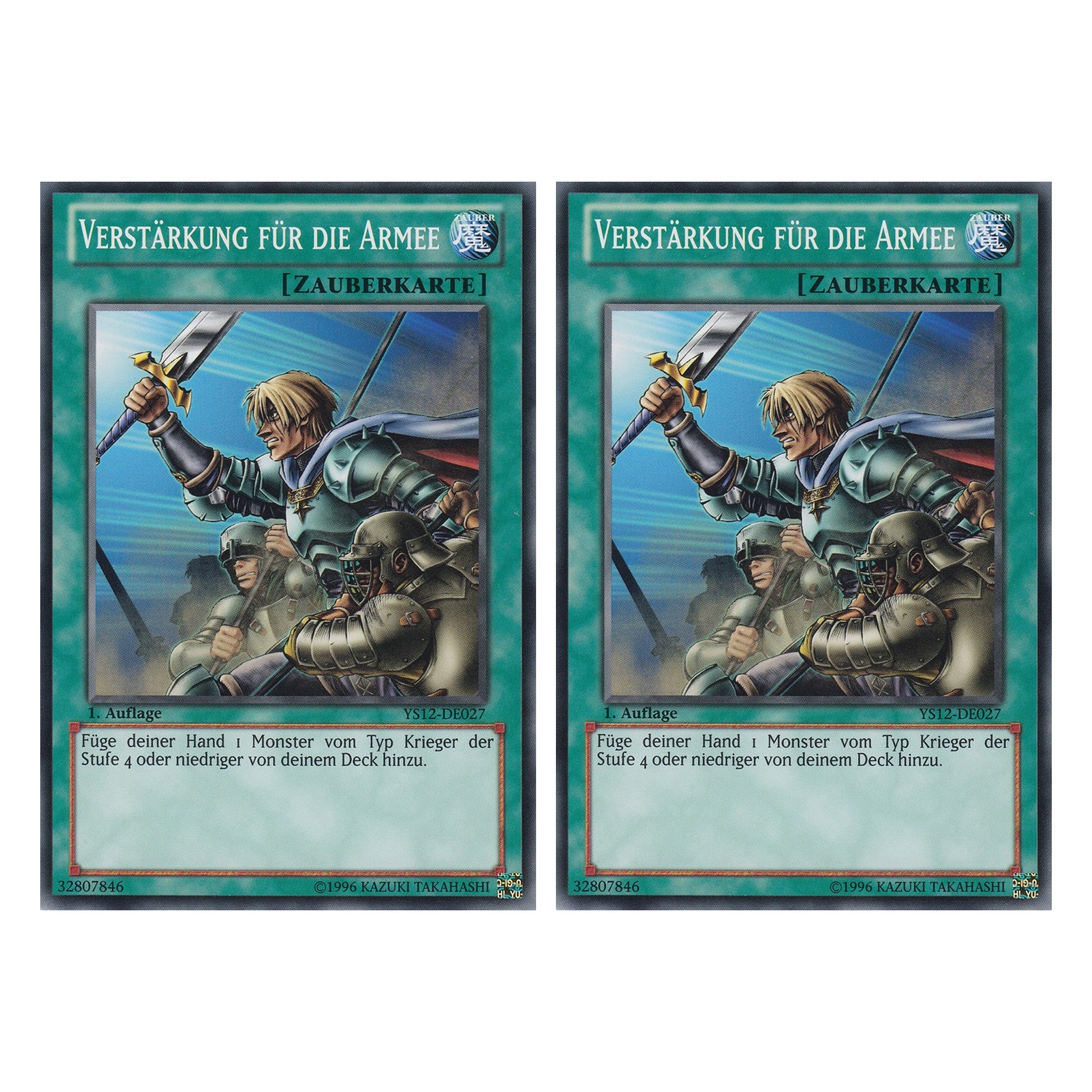 Verstärkung für die Armee - YS12-DE027 - Common - Deutsch - 1. Auflage - Starter Deck: Xyz Symphony - Duo Set (2 Stück) - Yugioh