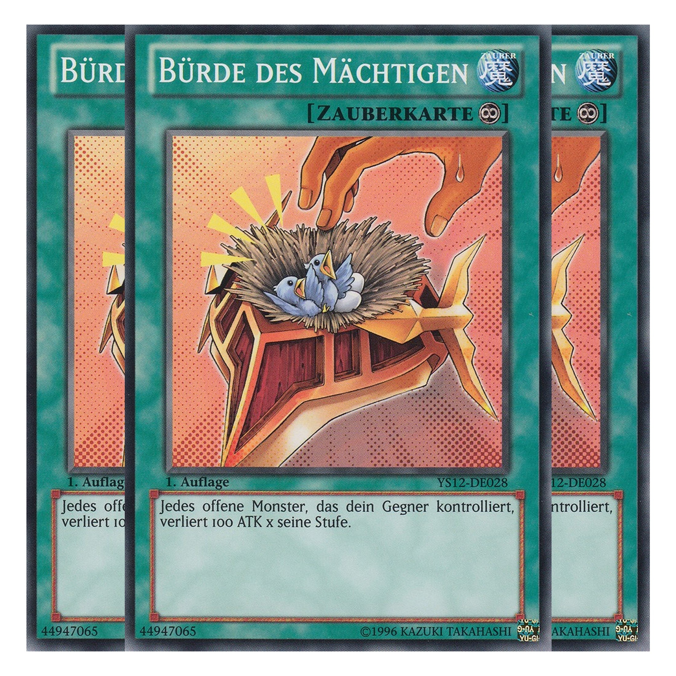 Bürde des Mächtigen - YS12-DE028 - Common - Deutsch - 1. Auflage - Starter Deck: Xyz Symphony - Playset (3 Kopien)
