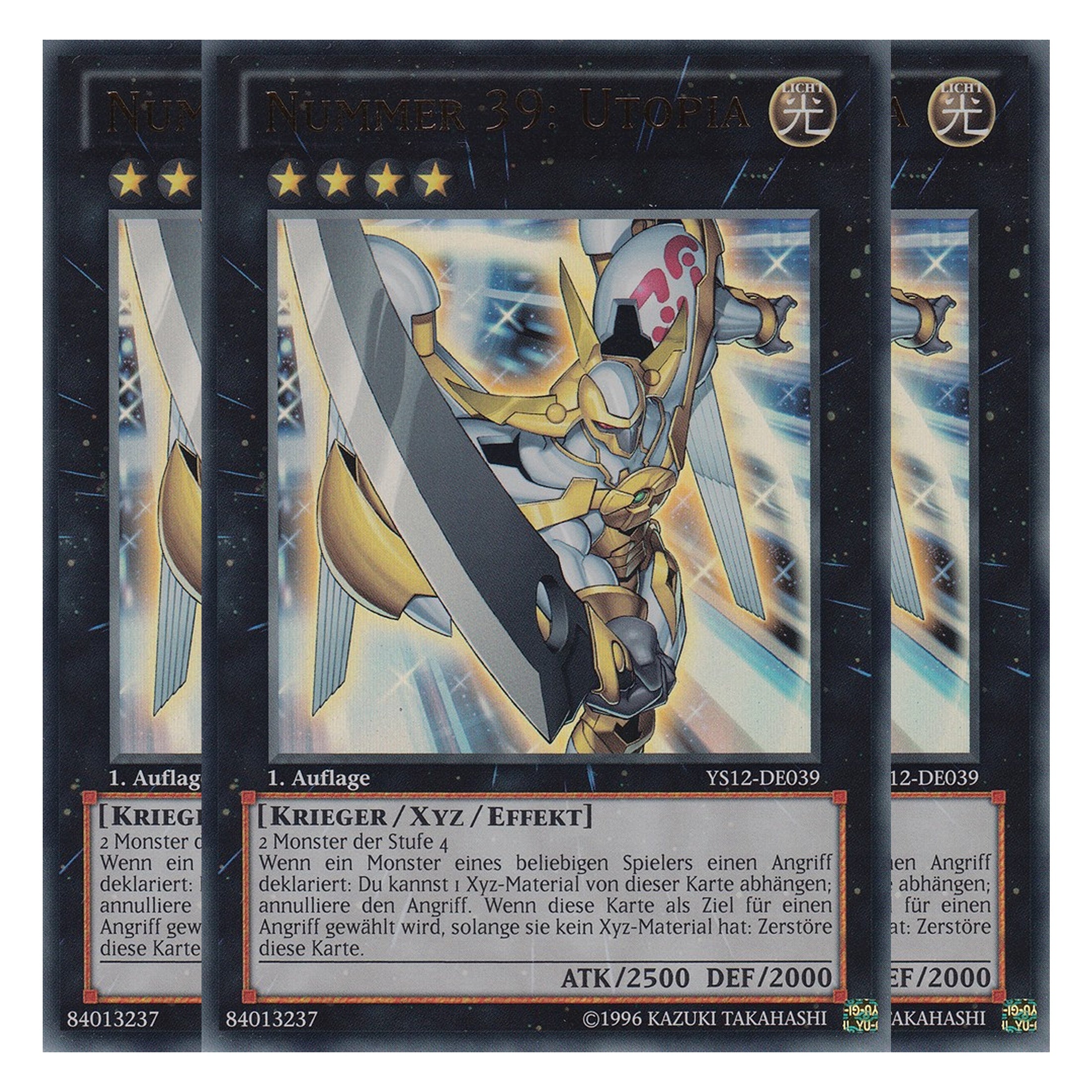 Nummer 39: Utopia - YS12-DE039 - Ultra Rare - Deutsch - 1. Auflage - Starter Deck: Xyz Symphony - Playset (3 Kopien)