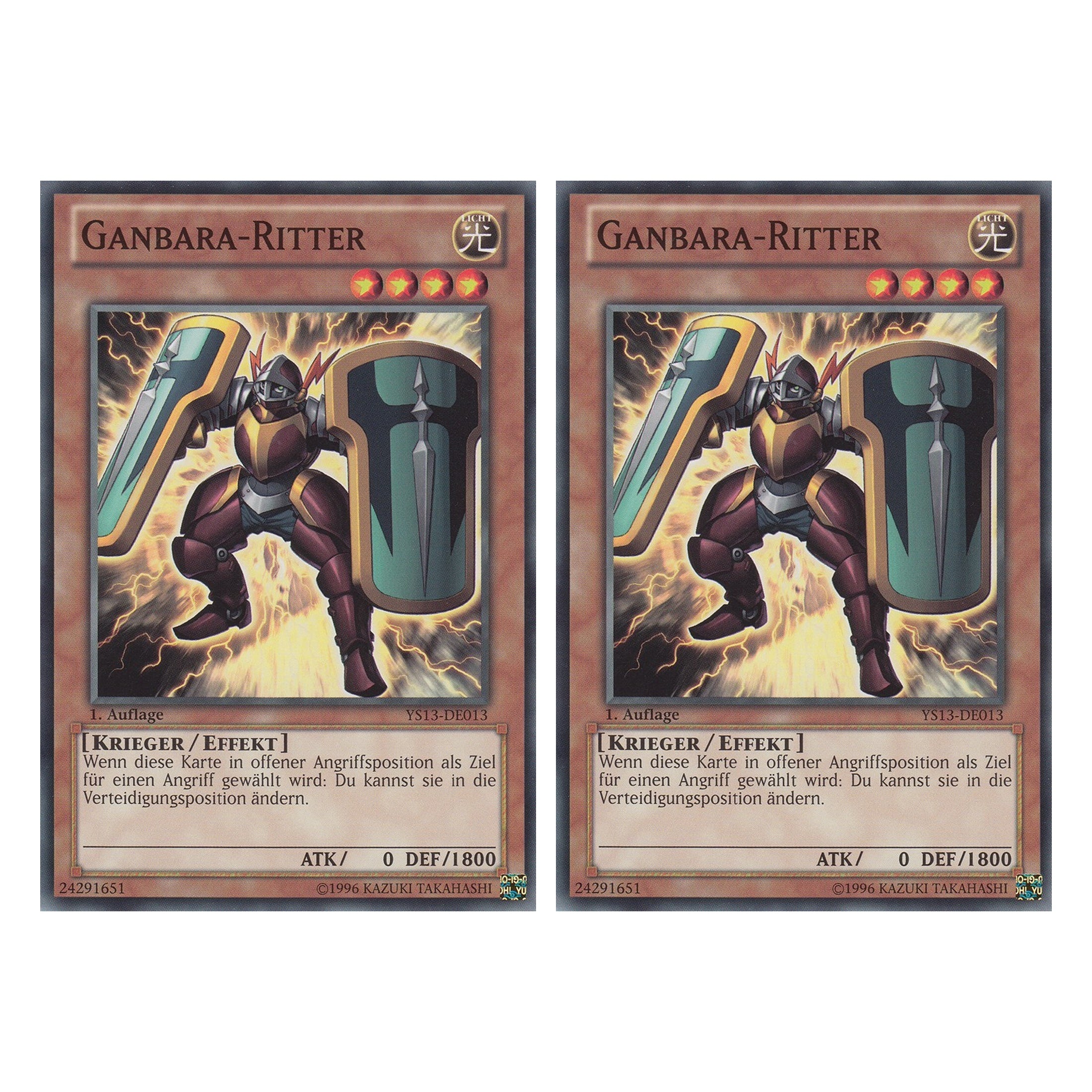 Ganbara-Ritter - YS13-DE013 - Common - Deutsch - 1. Auflage - Super Starter: V for Victory - Duo Set (2 Stück) - Yugioh