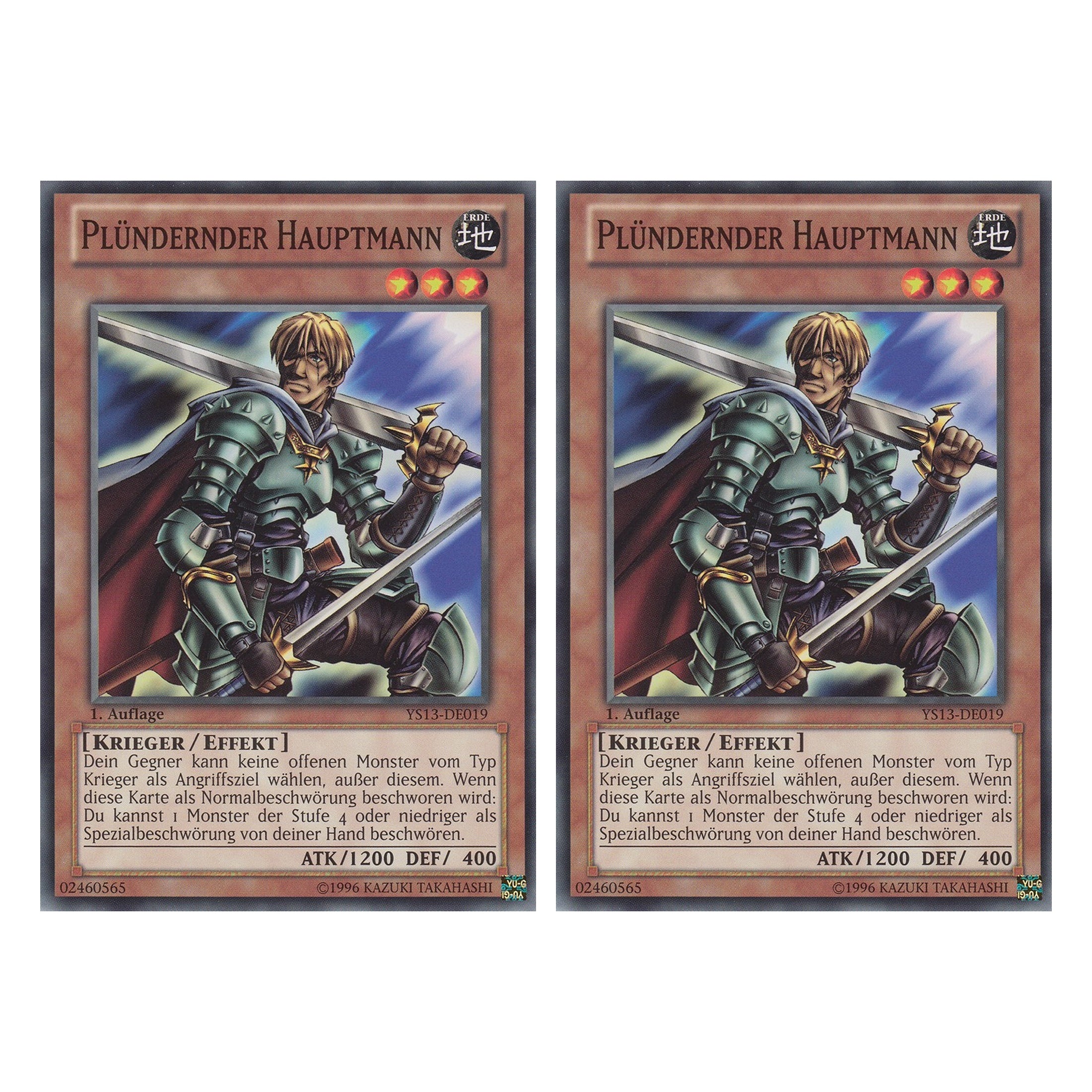 Plündernder Hauptmann - YS13-DE019 - Common - Deutsch - 1. Auflage - Super Starter: V for Victory - Duo Set (2 Stück) - Yugioh
