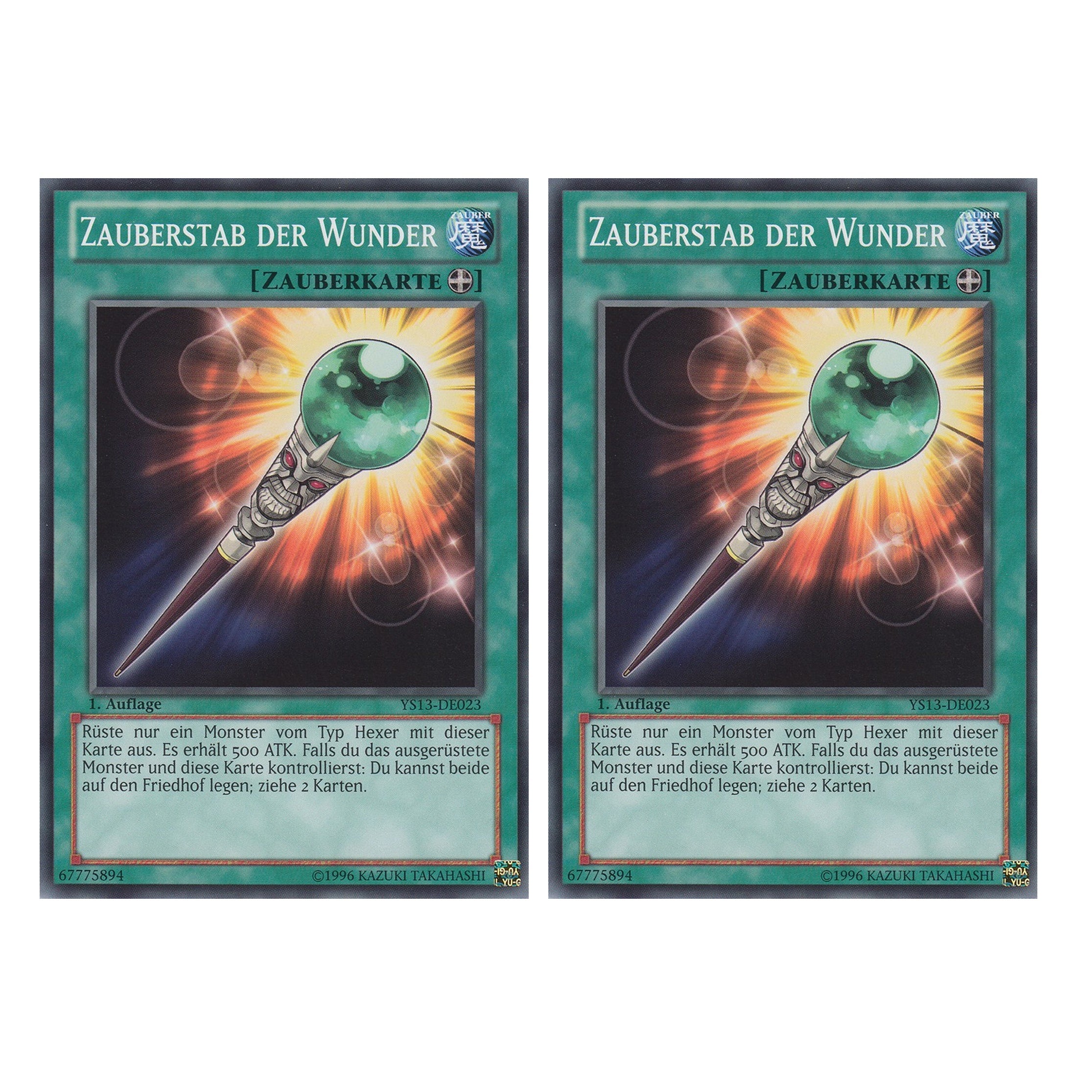 Zauberstab der Wunder - YS13-DE023 - Common - Deutsch - 1. Auflage - Super Starter: V for Victory - Duo Set (2 Stück) - Yugioh