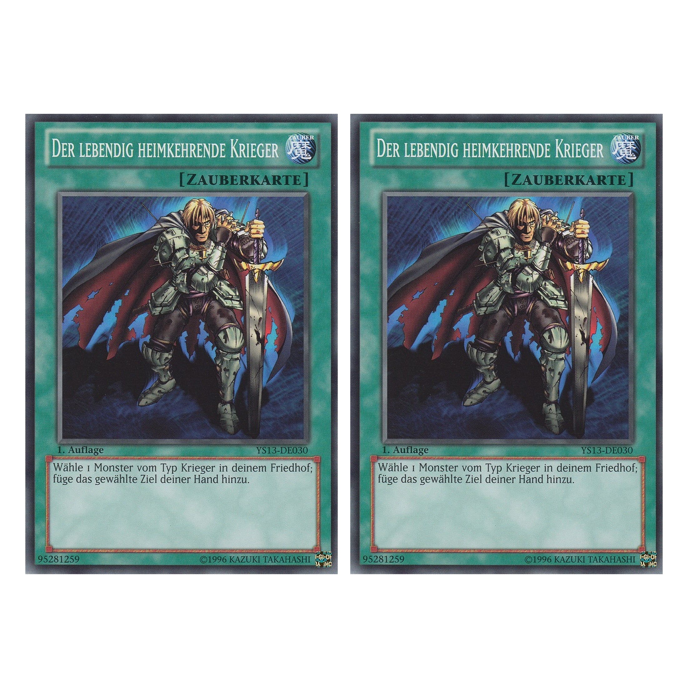 Der lebendig heimkehrende Krieger - YS13-DE030 - Common - Deutsch - 1. Auflage - Super Starter: V for Victory - Duo Set (2 Stück) - Yugioh