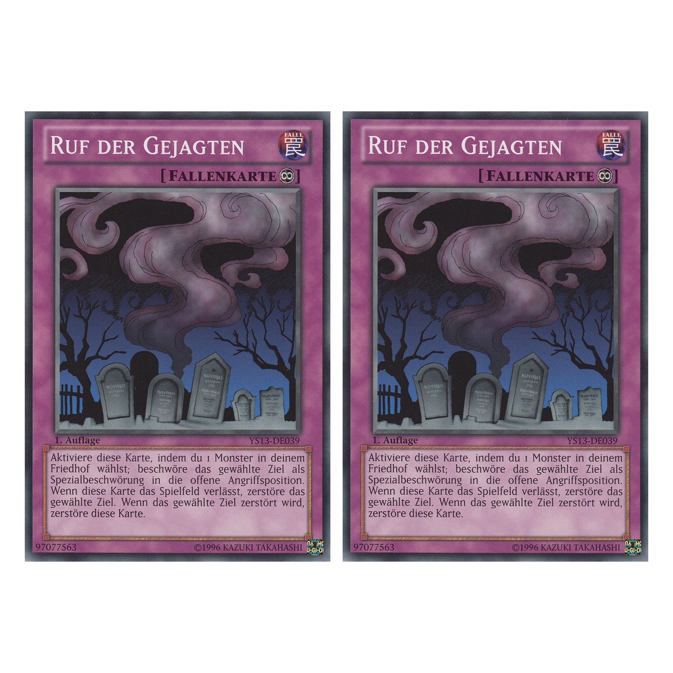 Ruf der Gejagten - YS13-DE039 - Common - Deutsch - 1. Auflage - Super Starter: V for Victory - Duo Set (2 Stück) - Yugioh