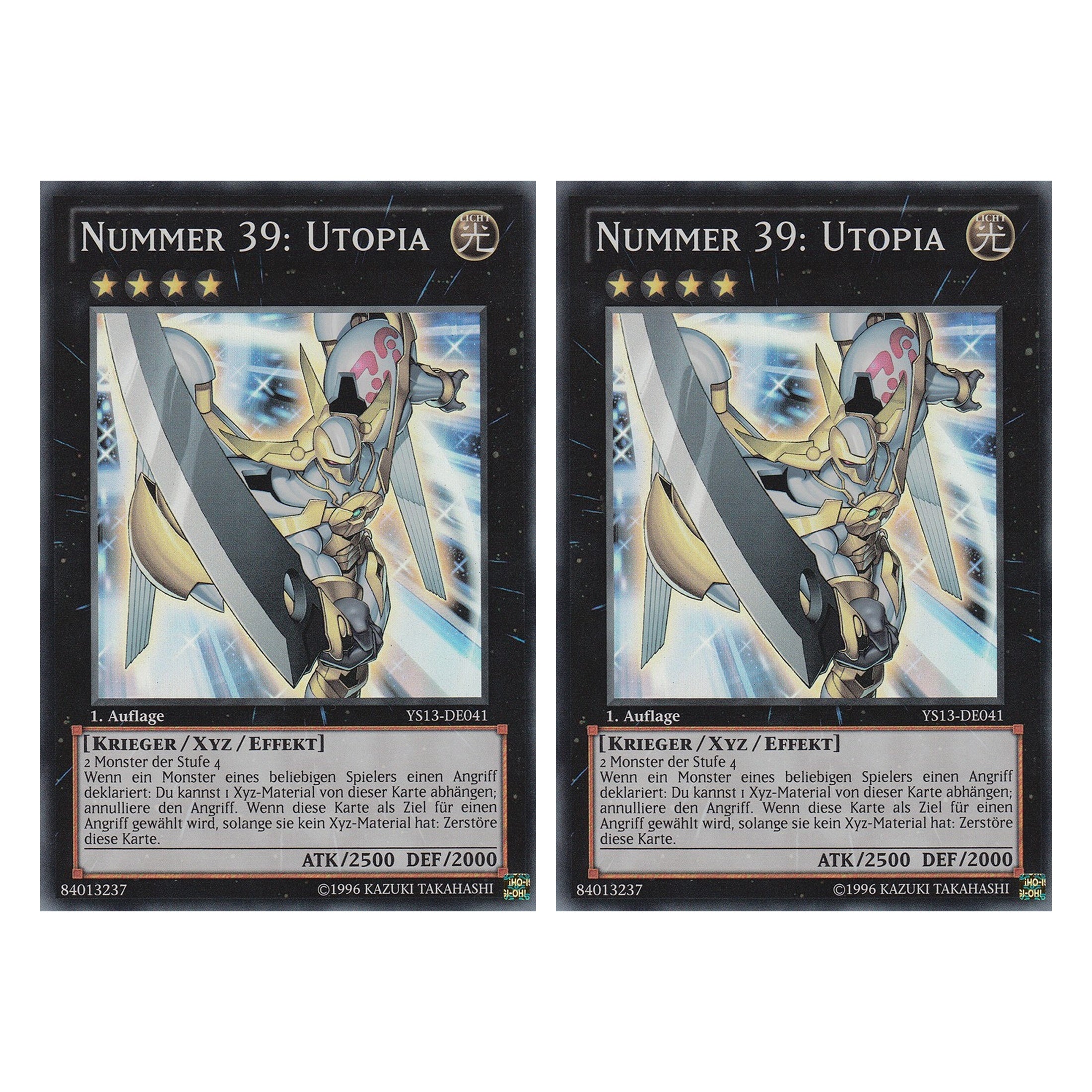 Nummer 39: Utopia - YS13-DE041 - Super Rare - Deutsch - 1. Auflage - Super Starter: V for Victory - Duo Set (2 Stück) - Yugioh