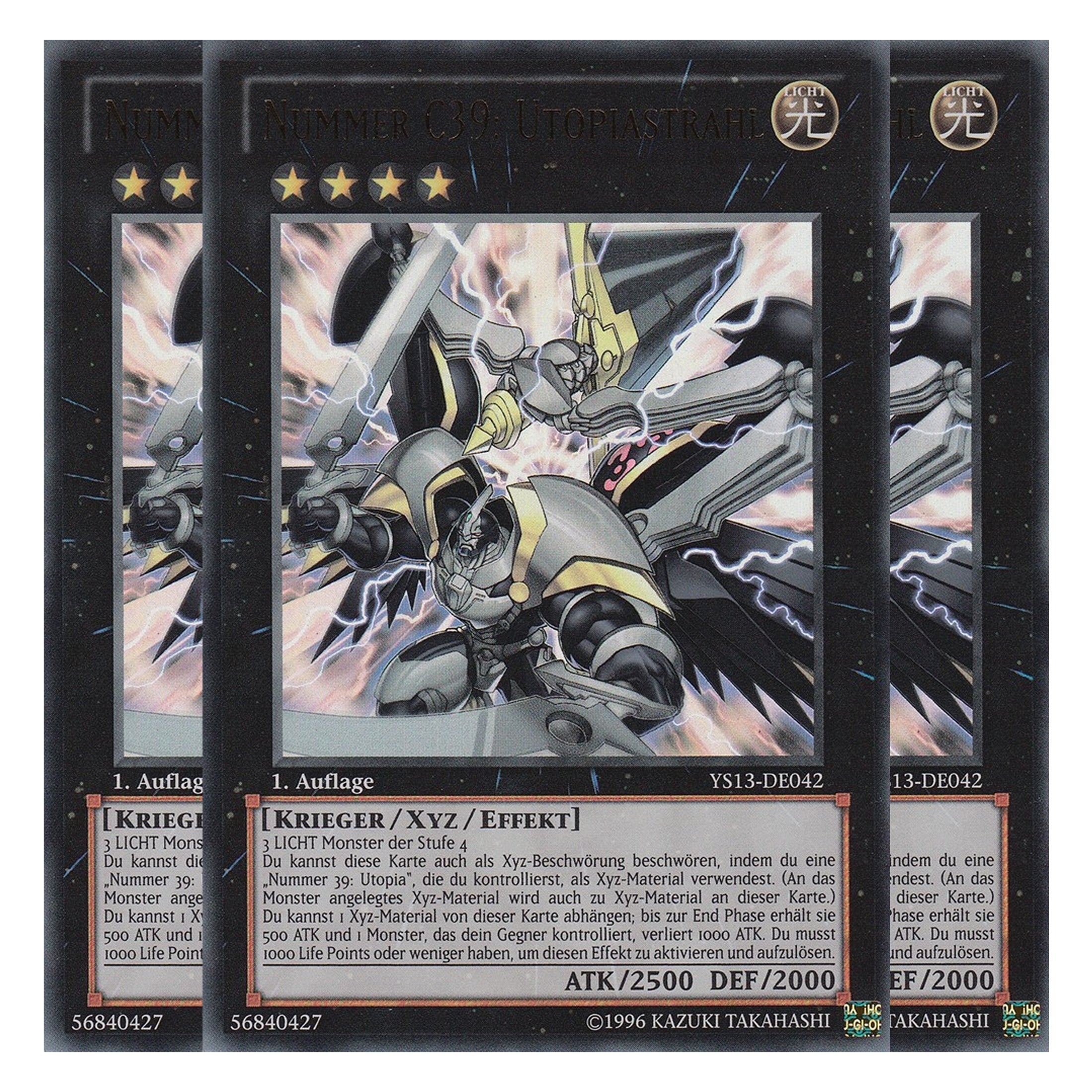 Nummer C39: Utopiastrahl - YS13-DE042 - Ultra Rare - Deutsch - 1. Auflage - Super Starter: V for Victory - Playset (3 Kopien)