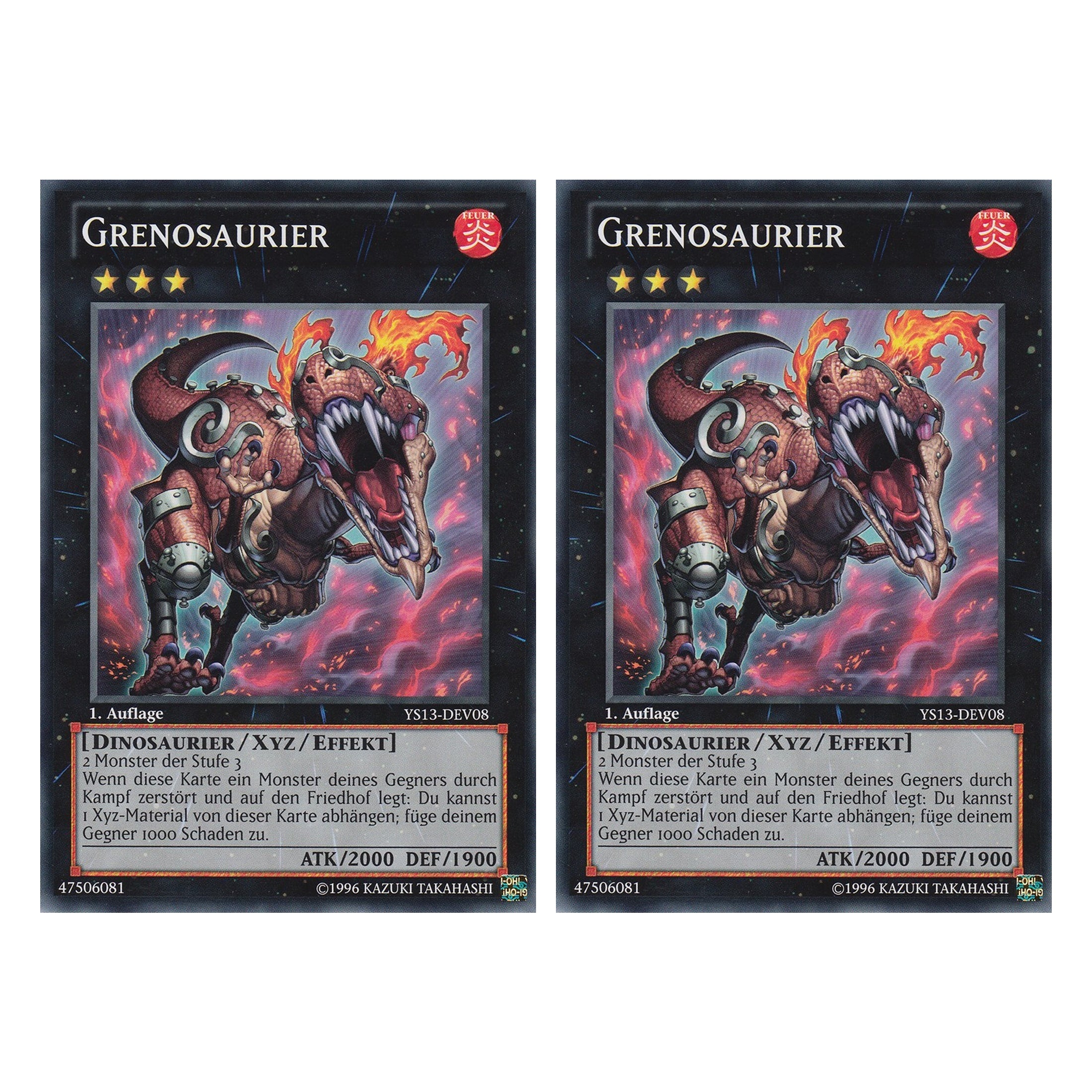 Grenosaurier - YS13-DEV08 - Common - Deutsch - 1. Auflage - Super Starter: V for Victory - Duo Set (2 Stück) - Yugioh